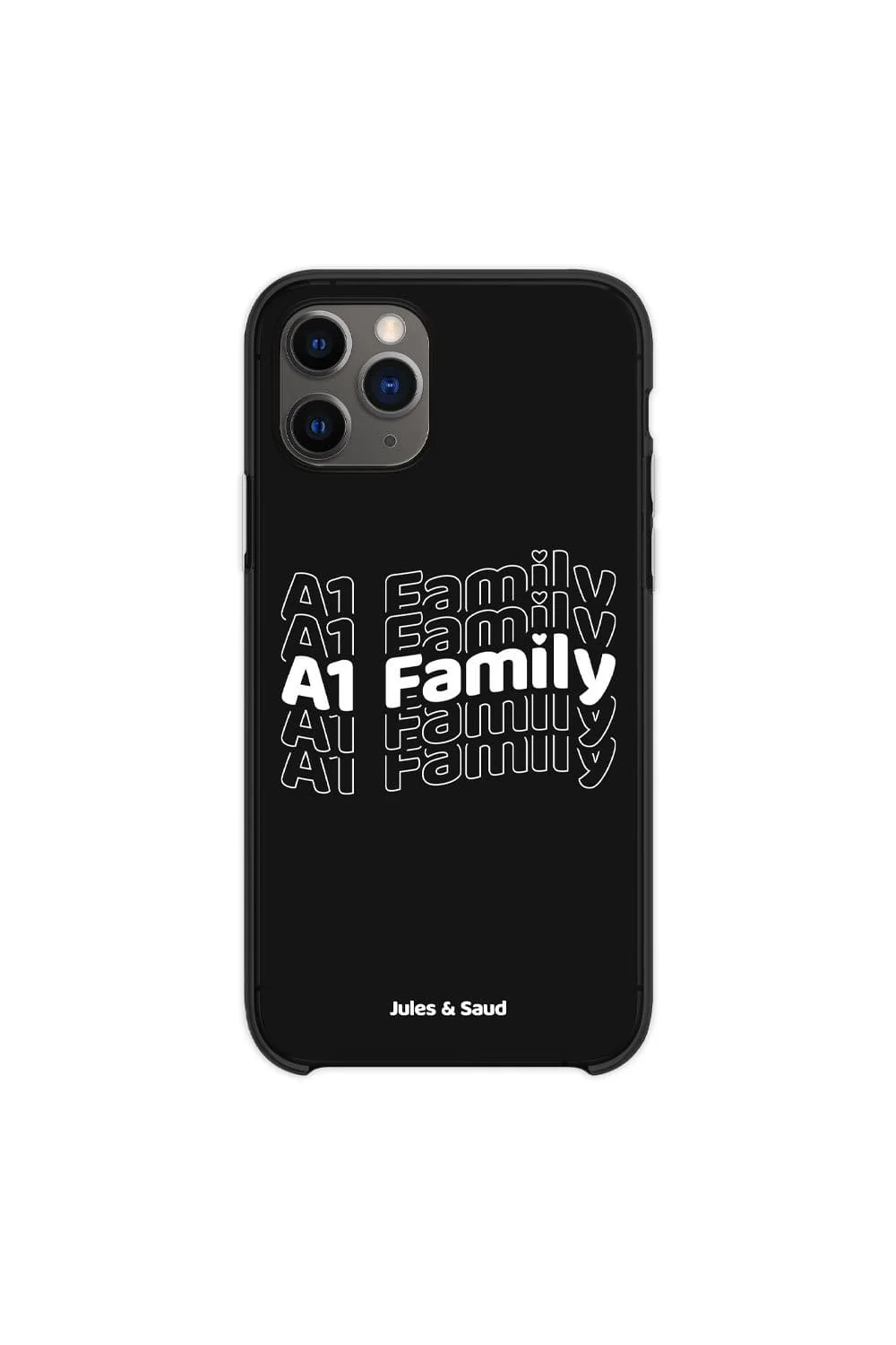 Jules and Saud: Black A1 Family Phone Case