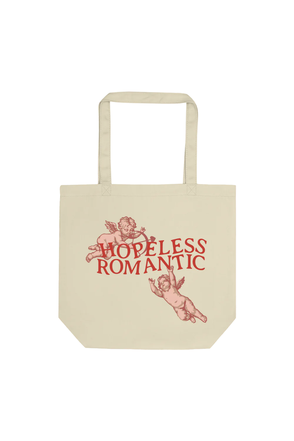Steph Bohrer: Cupid's Hopeless Tan Book Bag