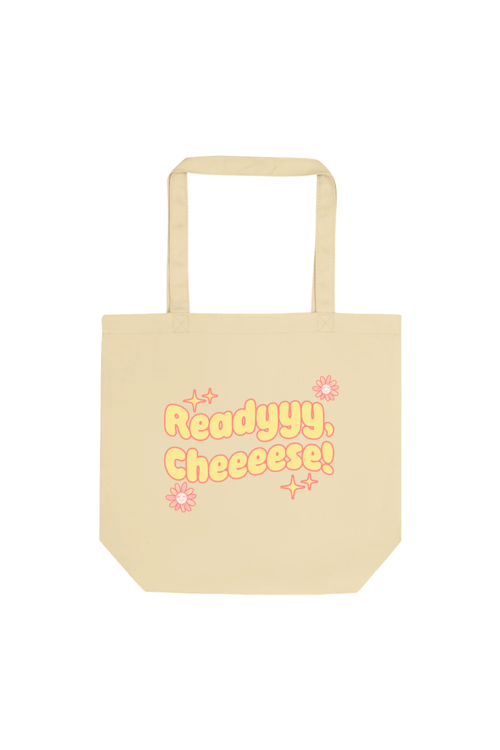 Lauren Derouen: Ready Cheese Tan Tote Bag