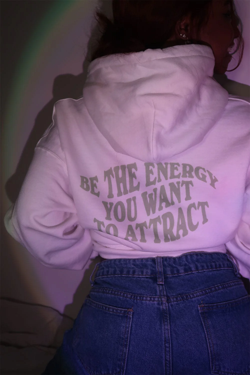 Deb Smikle: Be the Energy White Hoodie