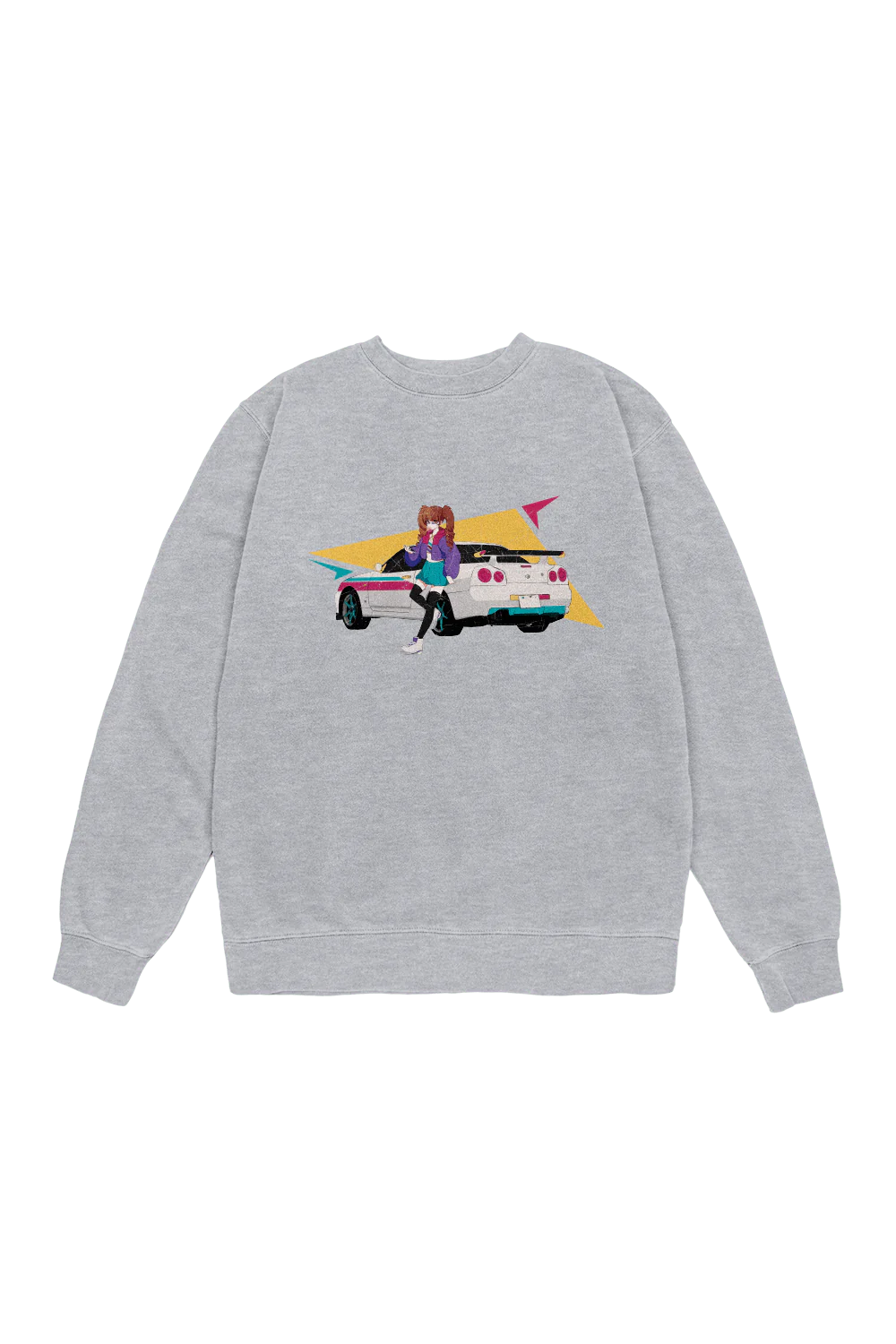 SssniperWolf: Anime GTR Grey Crewneck