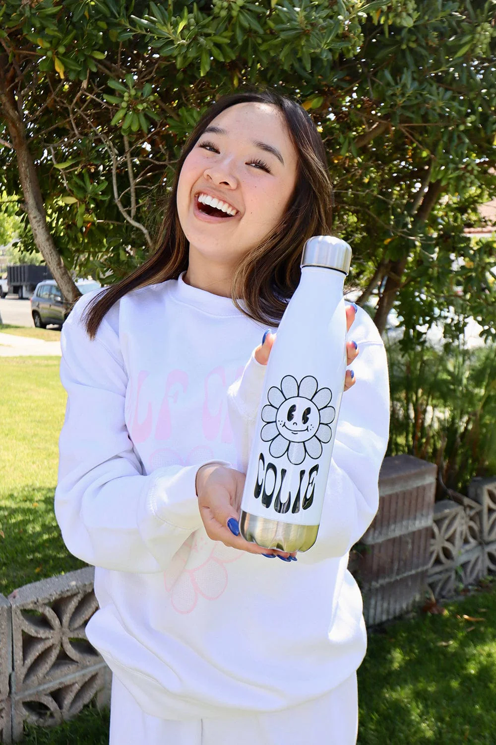 Nicole Laeno: Colie Flower White Water Bottle