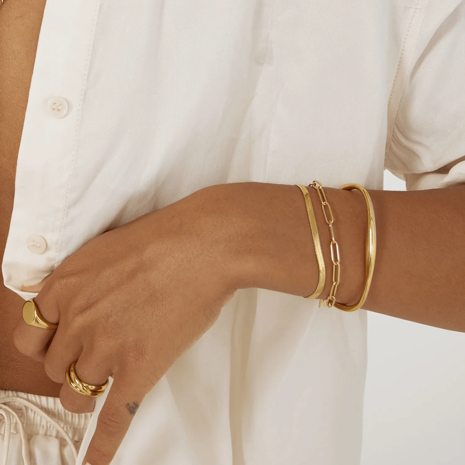 Gold Snake Chain Bracelet