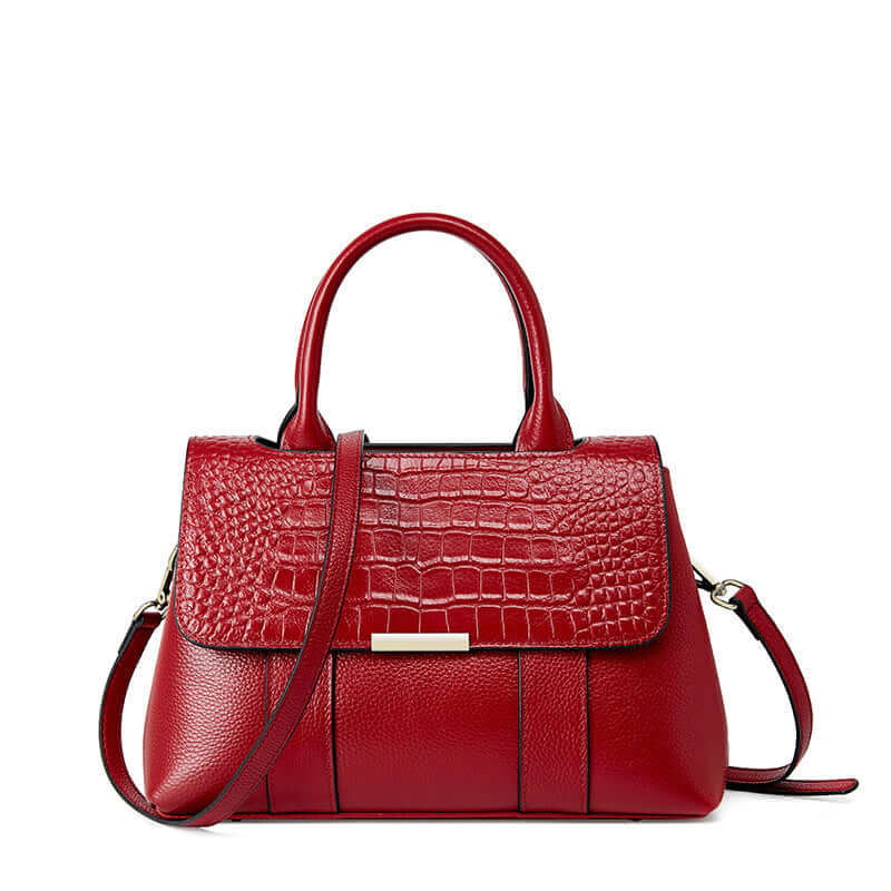 Kelly Croc Leather Bag