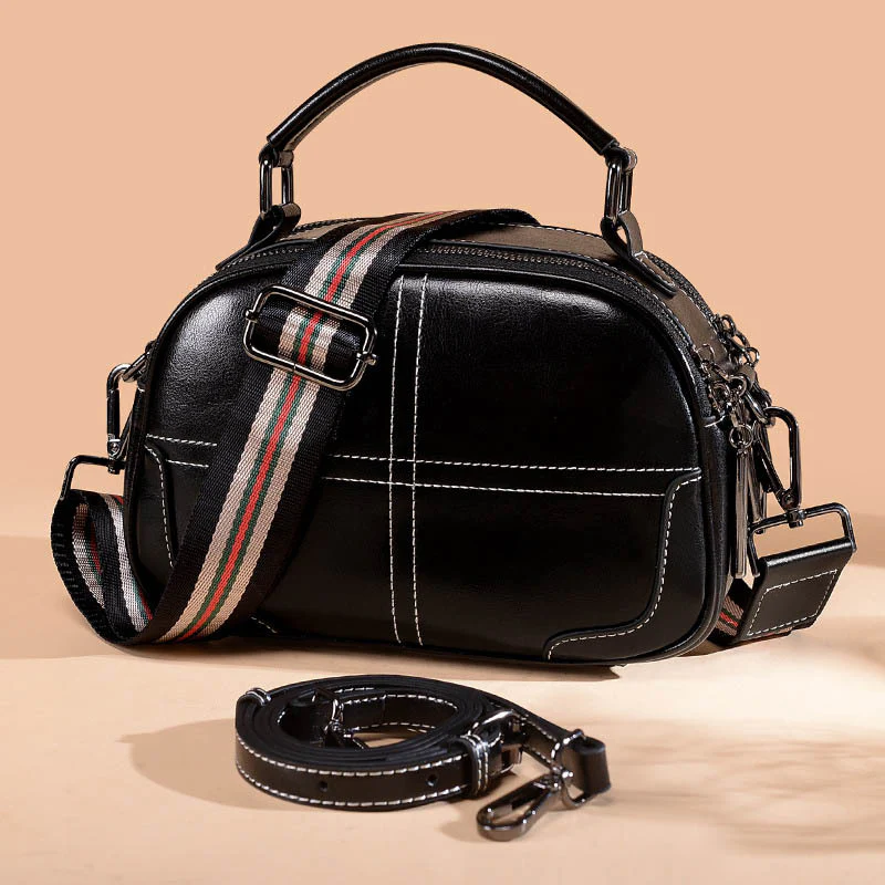Round Leather Bag