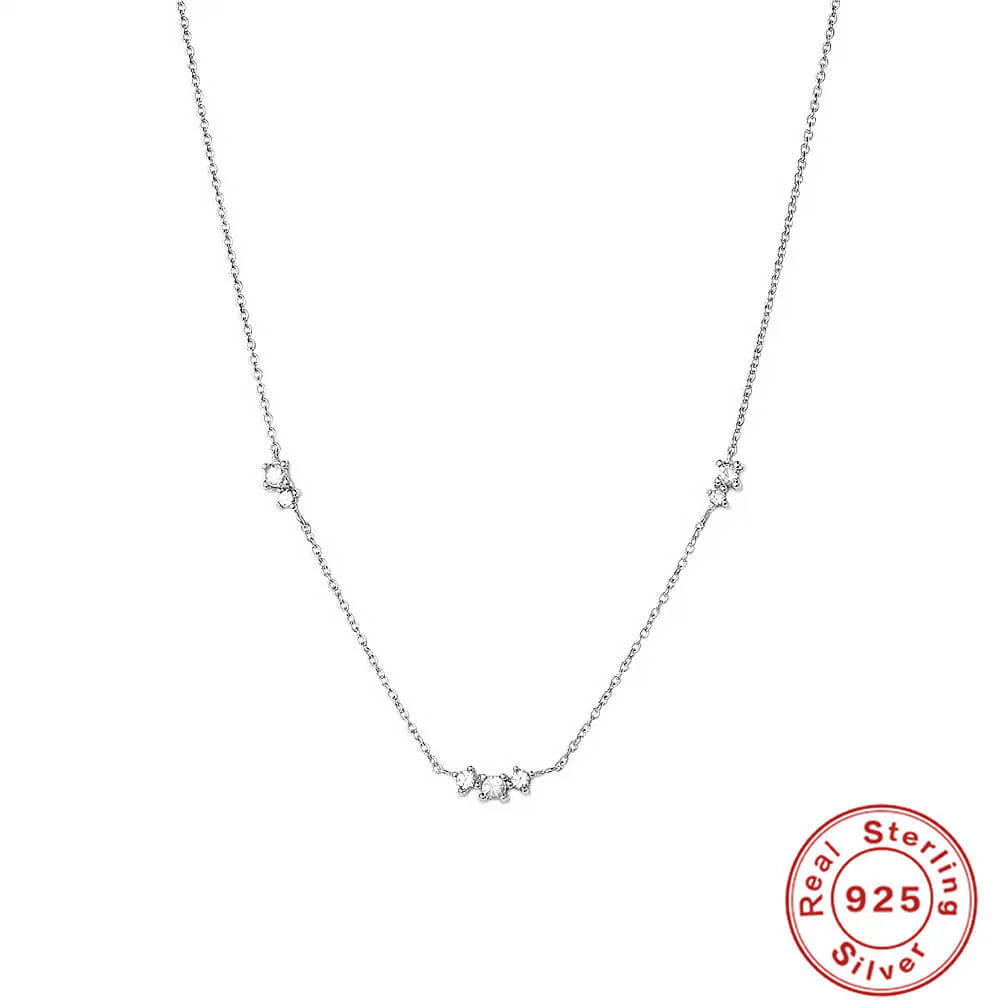 Triple Diamond Chain Necklace