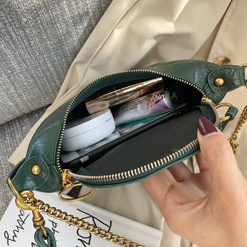 Half Moon Chain Crossbody