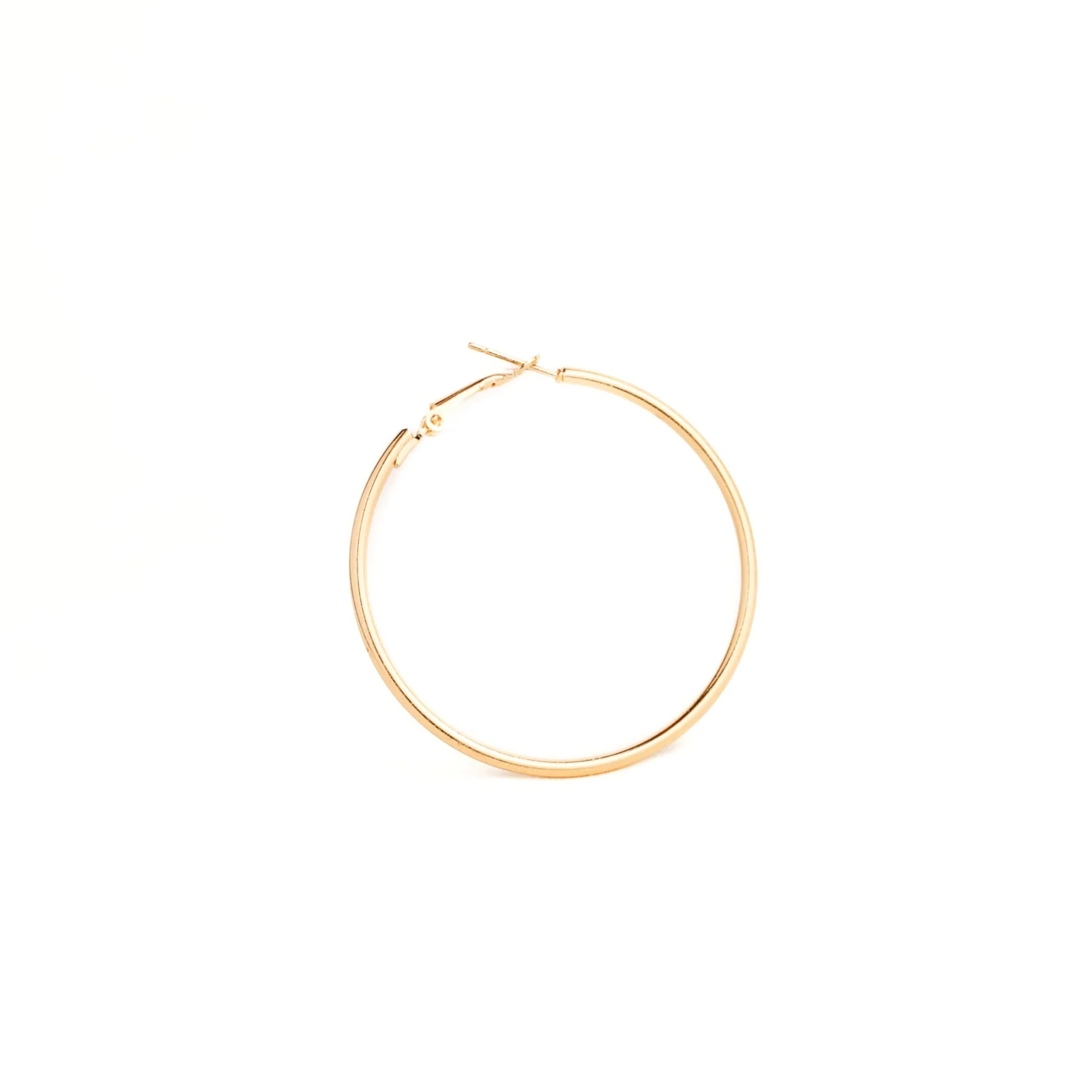 Thin Gold Hoop Earrings