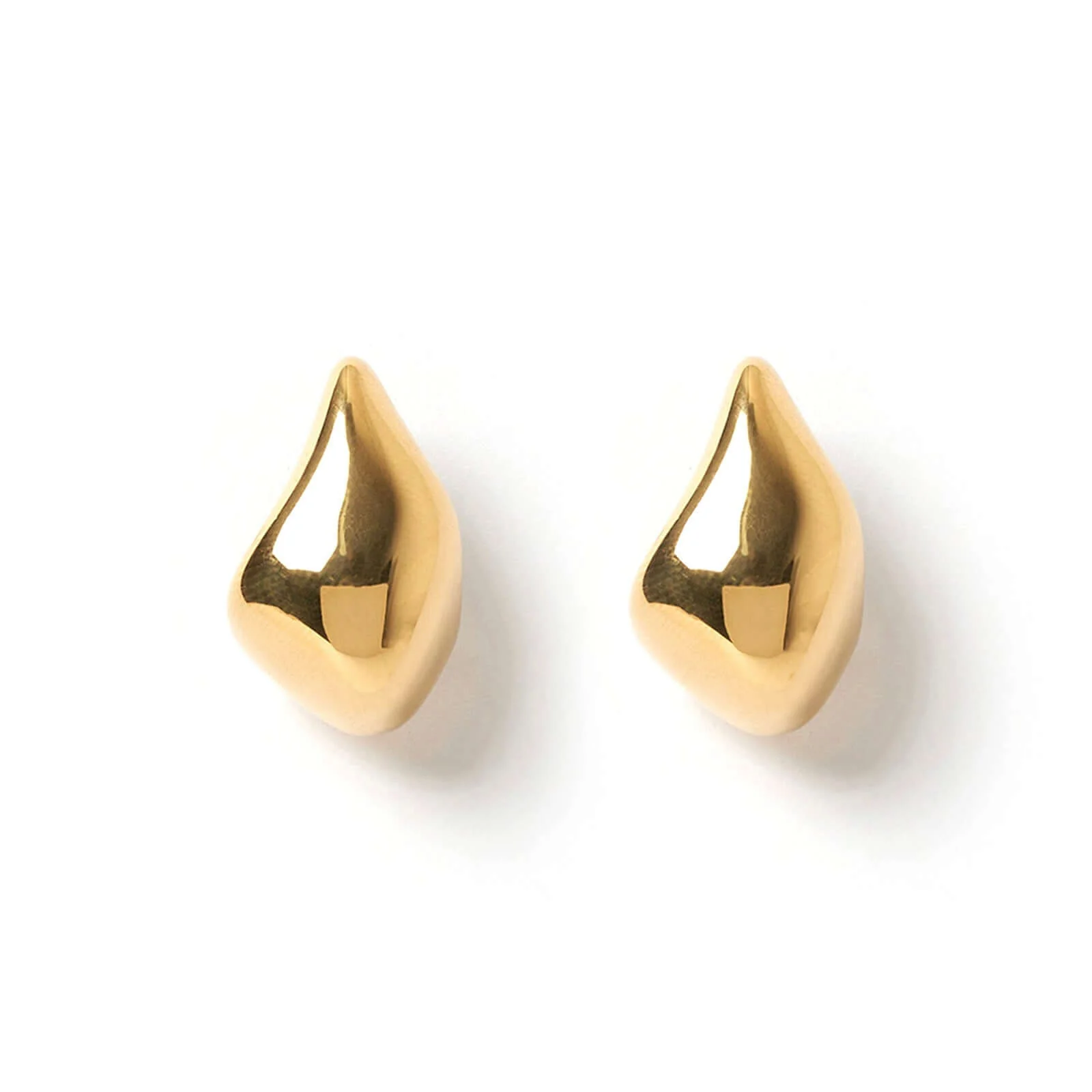 Gold Swerved Earrings