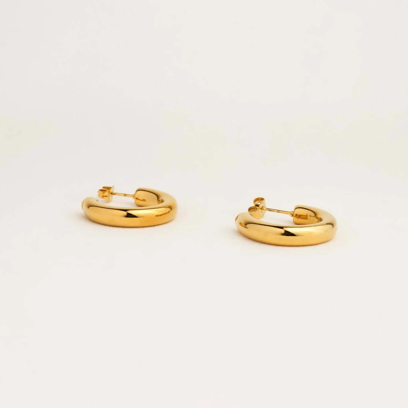 Gold Open Hoop Earrings