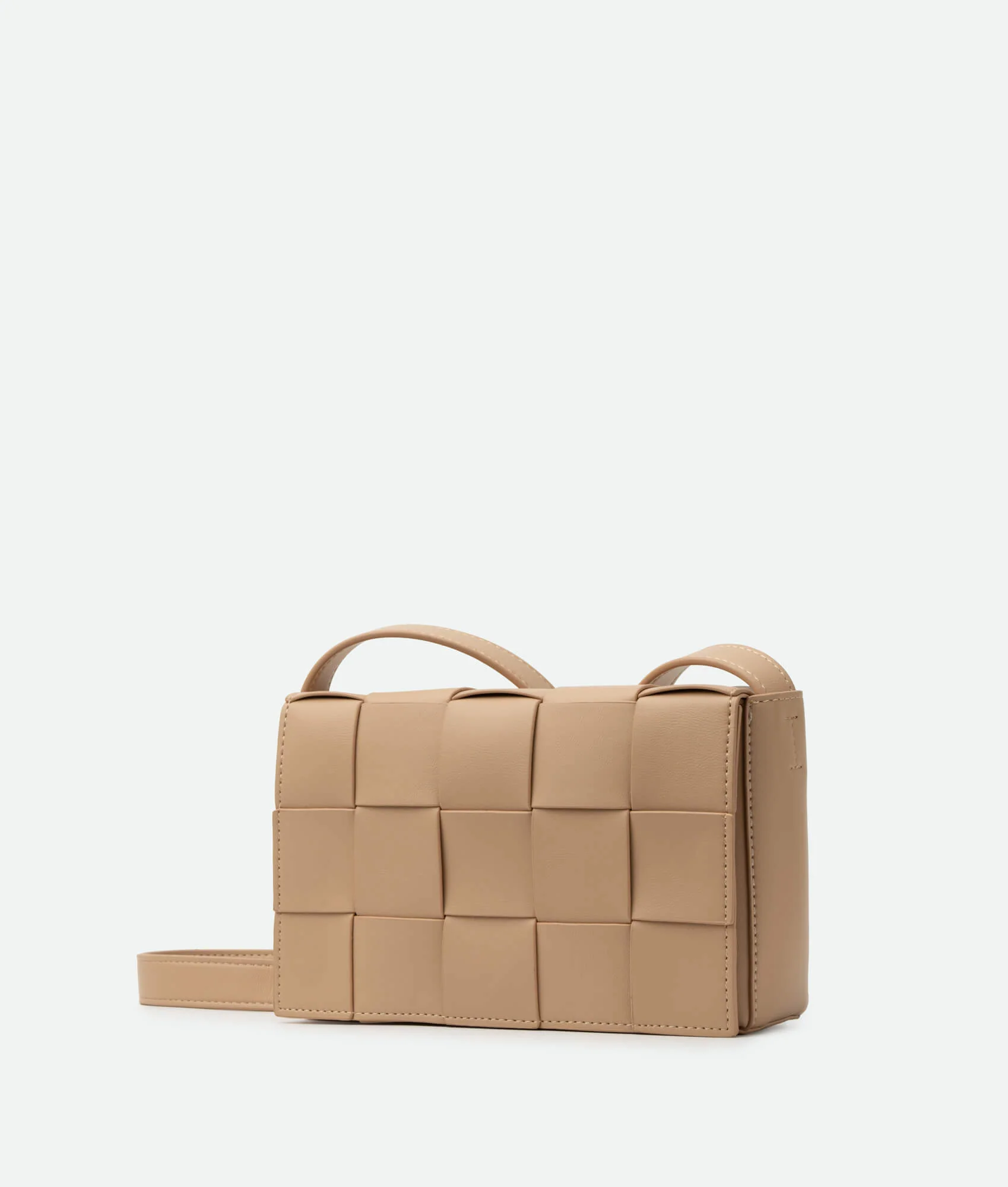 Woven Cassette Crossbody Bag