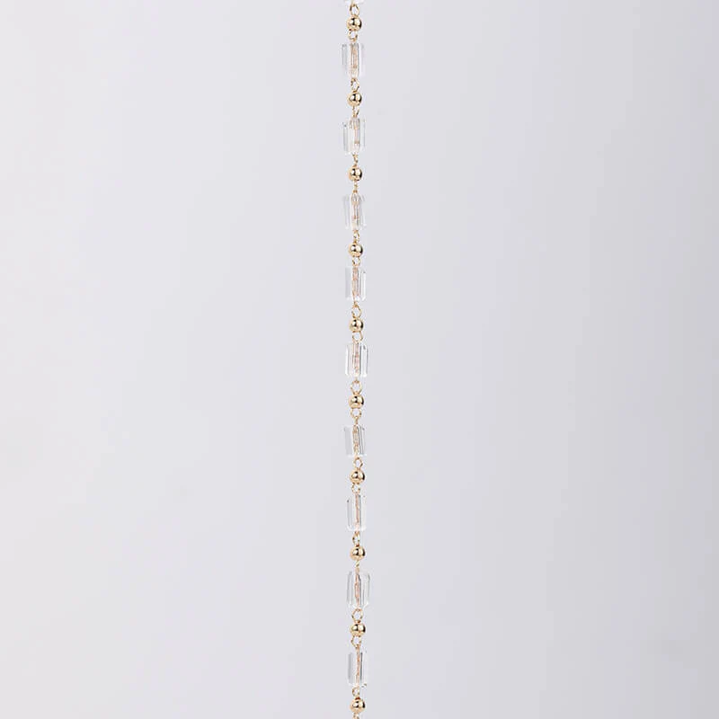 Transparent White Crystal Necklace Material