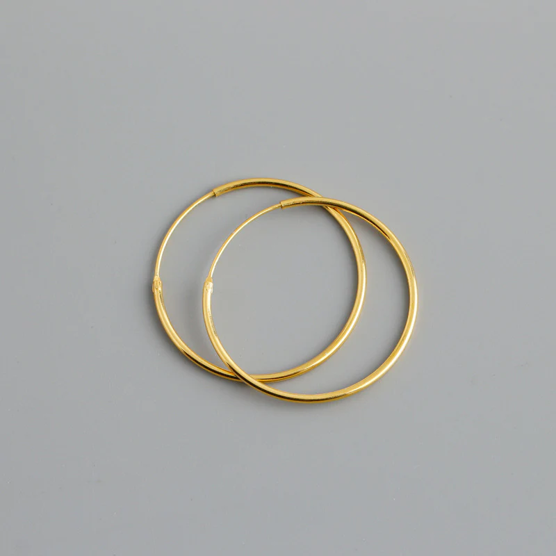 Thin Hoop Earrings
