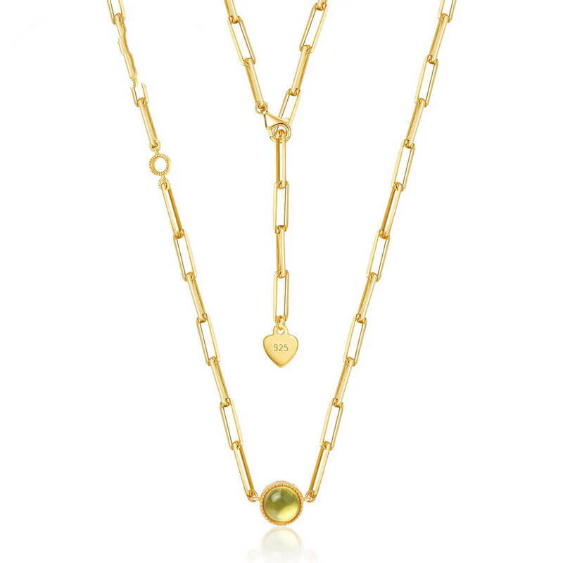 Big Paper Clip Link Necklace