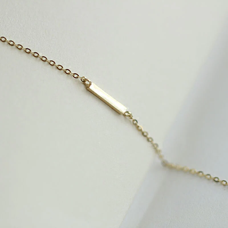 Slim Gold Bar Bracelet