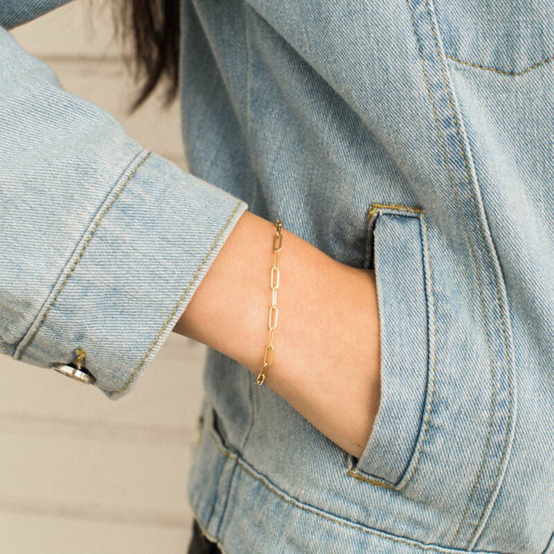 Paperclip Chain Bracelet