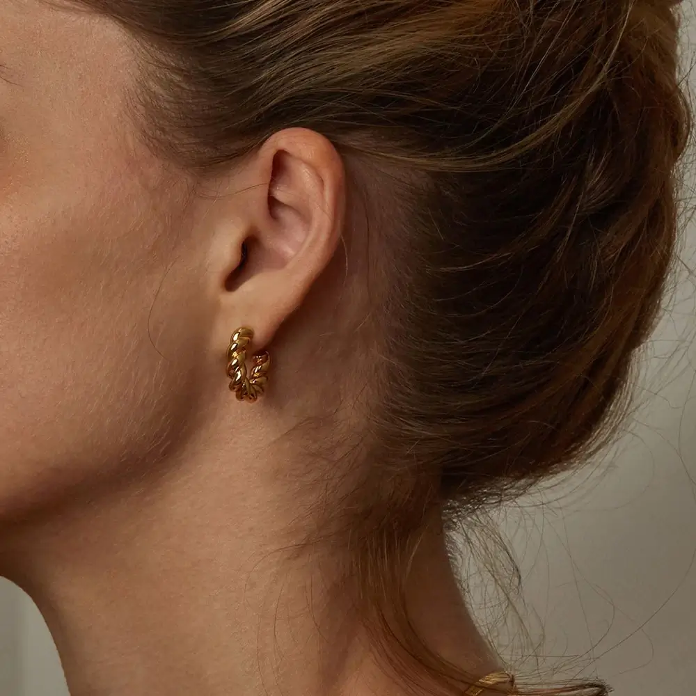 Spiral Hoop Earrings