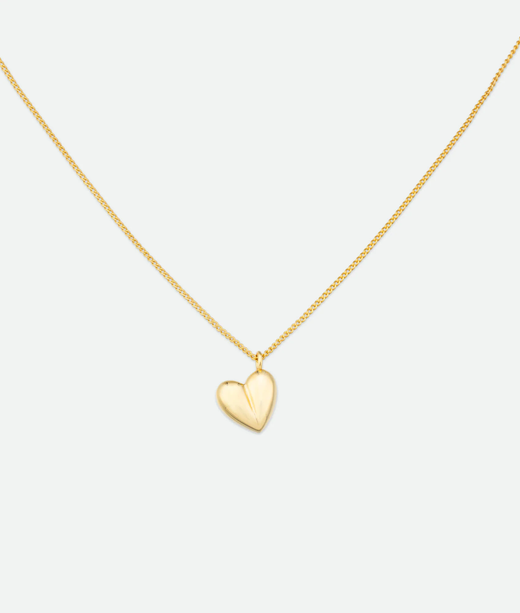 3D Heart Pendant Necklace