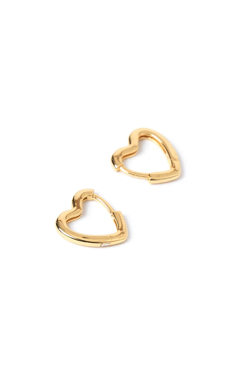 Silhouette Heart Hoops