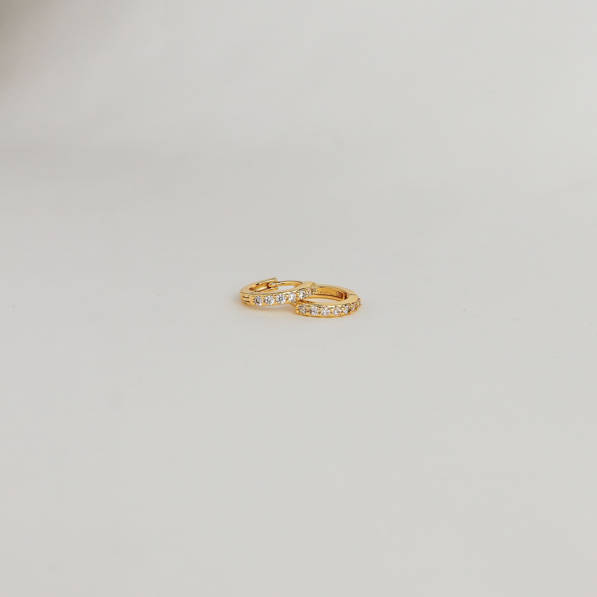 Slim Diamond Huggies