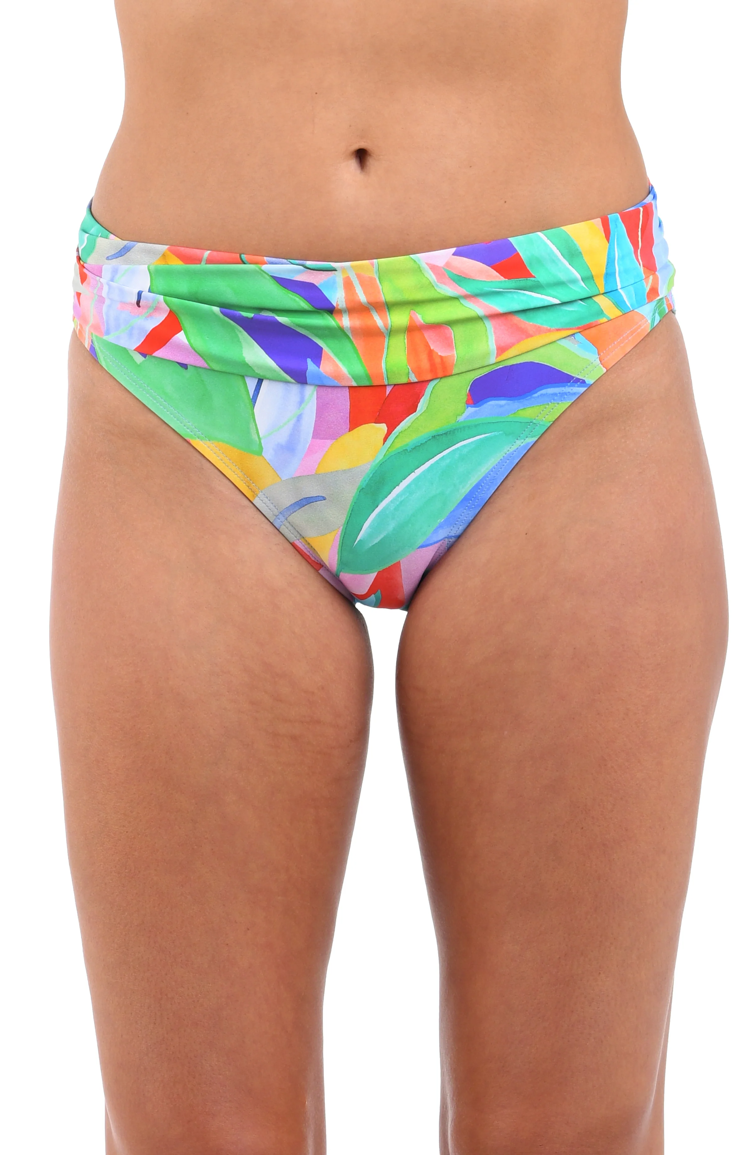 Tropi-flage Shirred Band Hipster Bottom - FINAL SALE