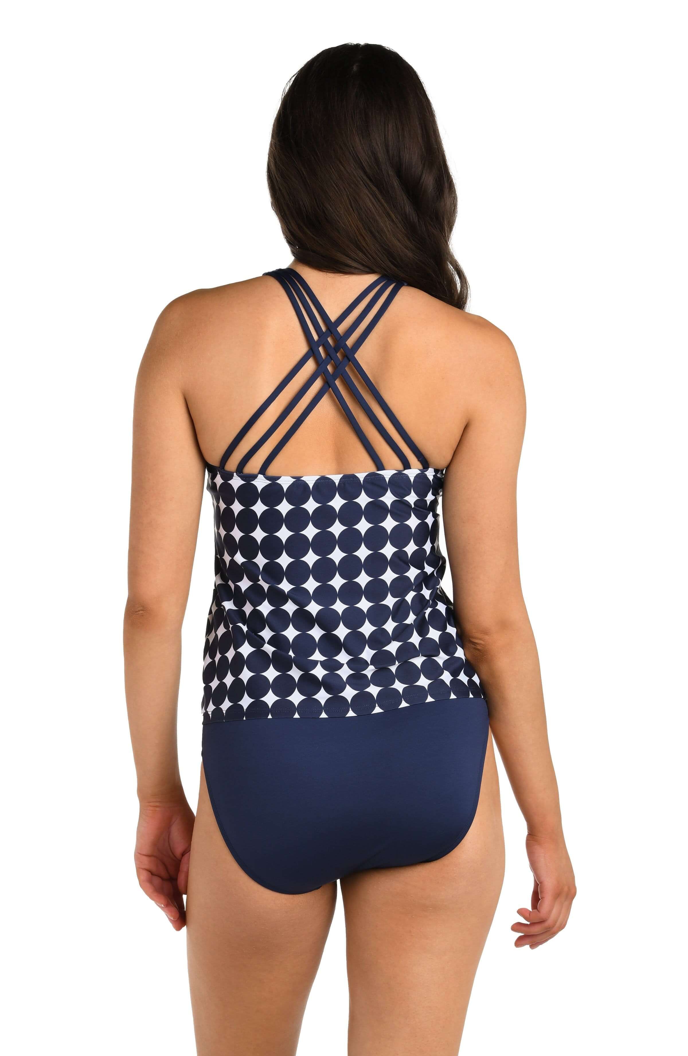 24th & Ocean Mod Illusions Underwire Crossback Tankini Top - FINAL SALE