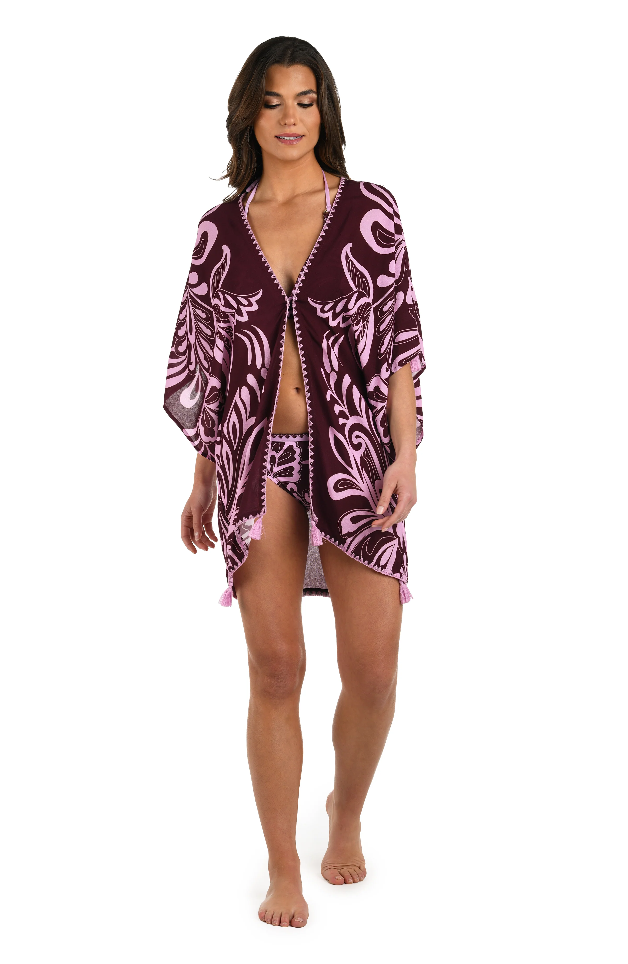 Fiji Flora Kimono Cover Up