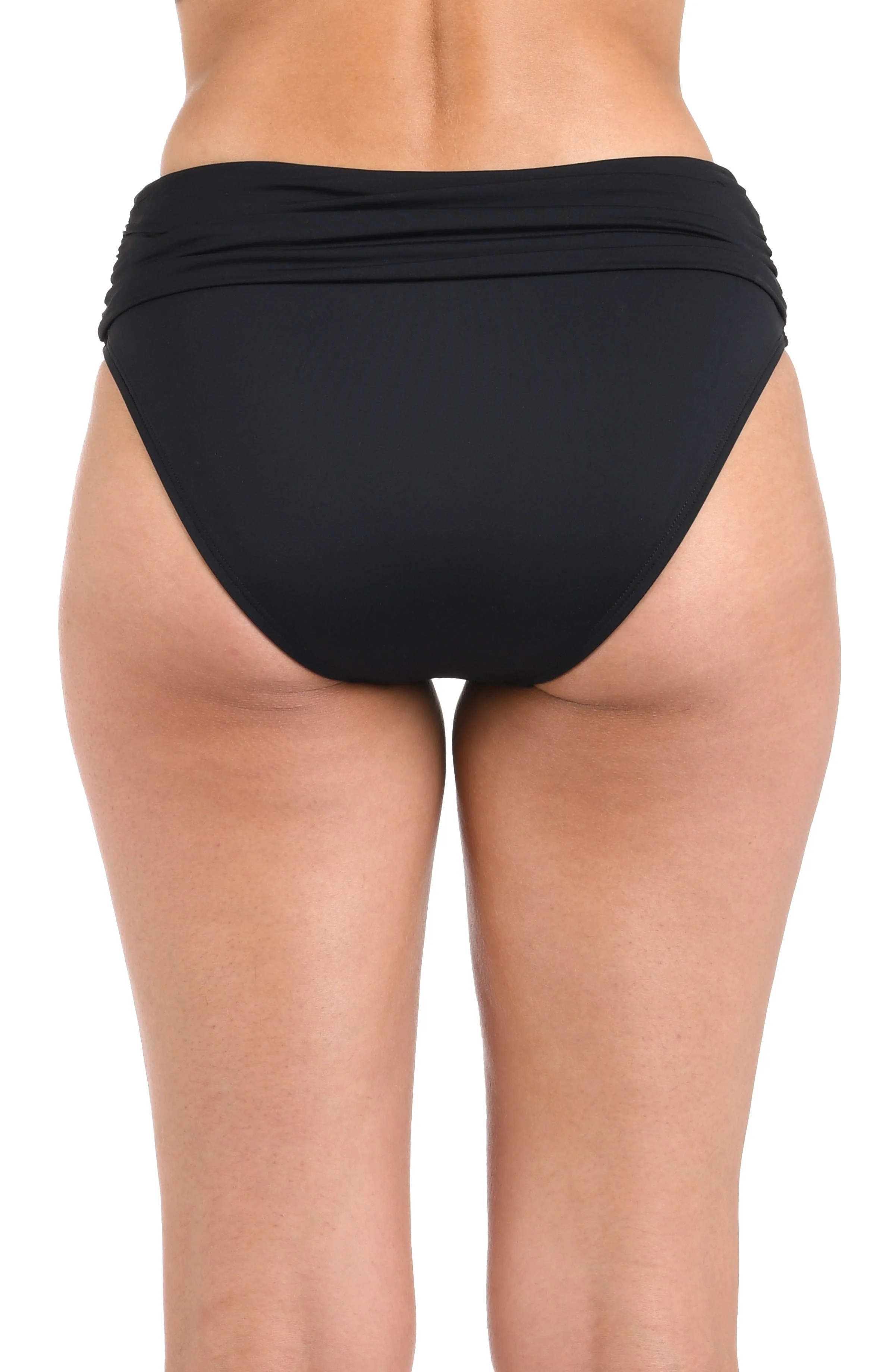 Island Goddess Mid-Waist Twist Front Bottom