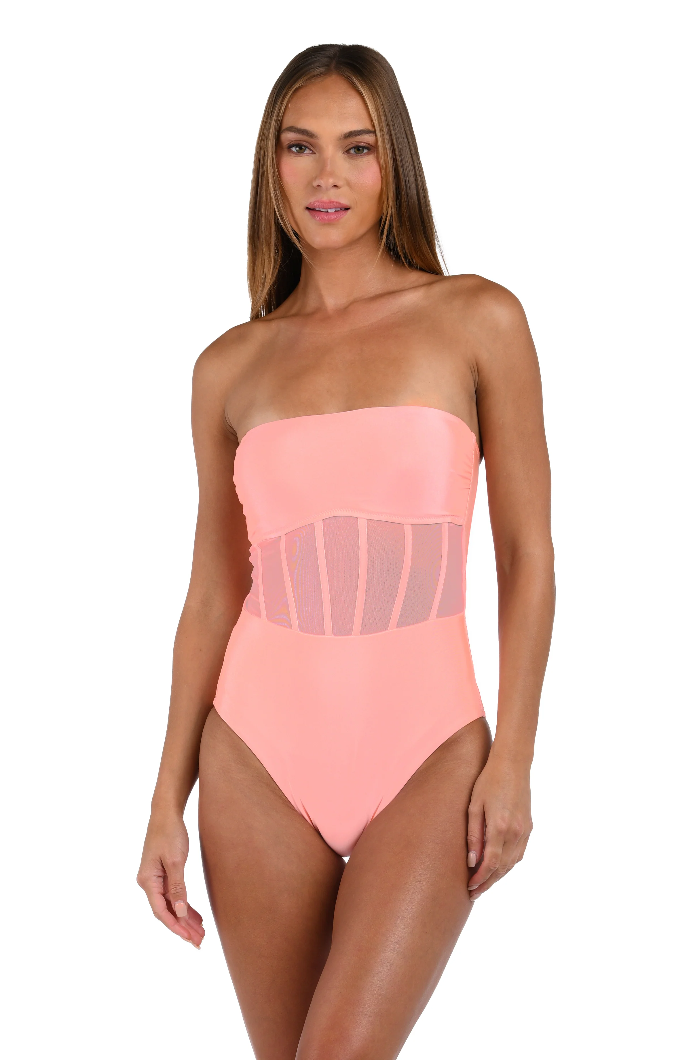 Sunshine 79 Solids Bandeau One Piece - Blossom - FINAL SALE