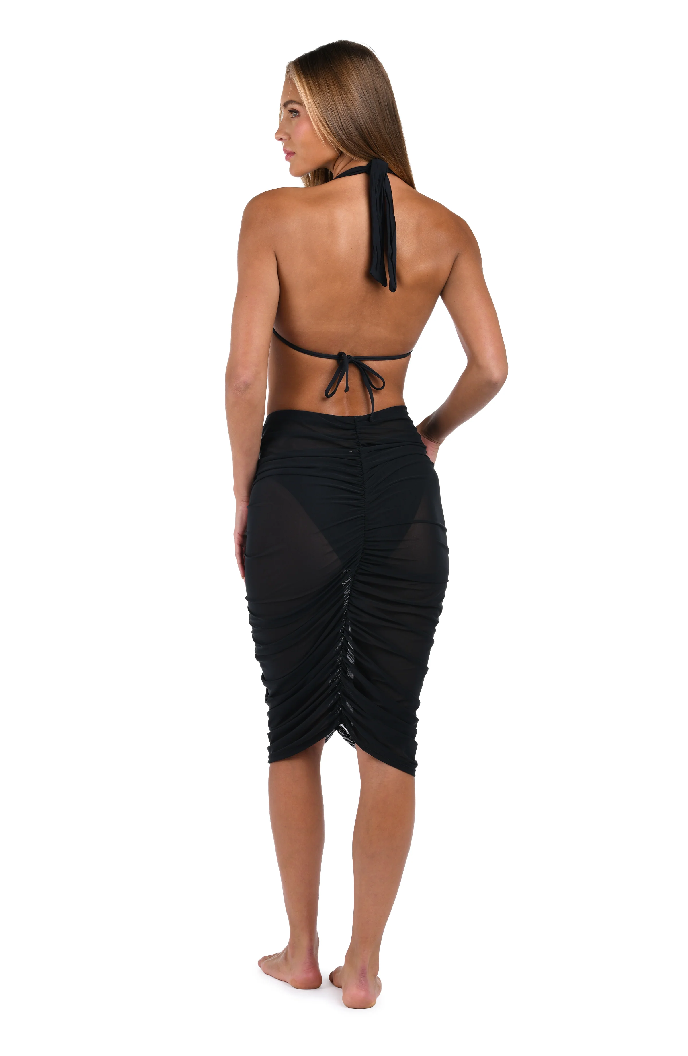 Sunshine 79 Maximal Mesh Skirt Cover Up - Black