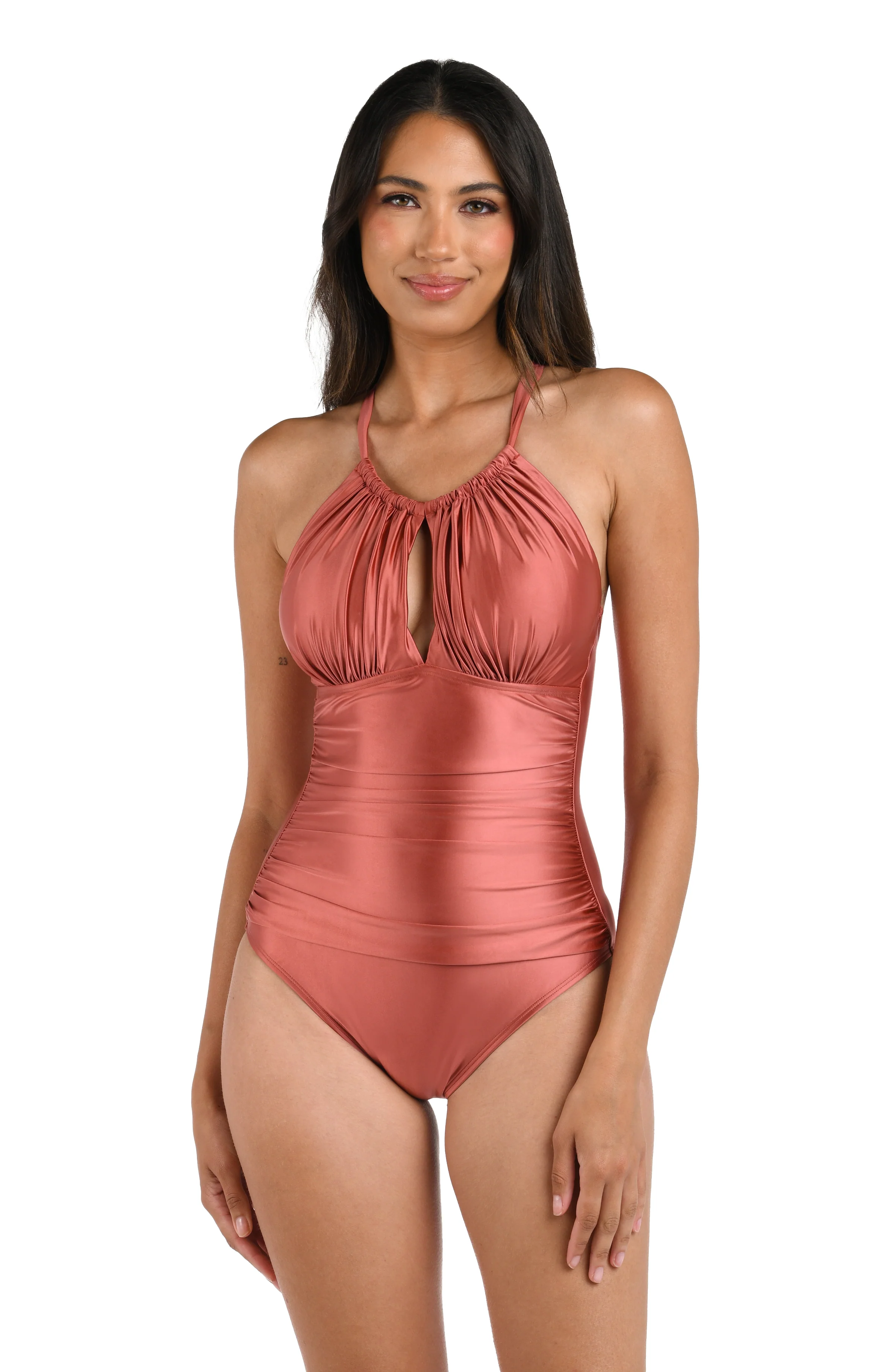 Earth Goddess High Neck Keyhole One Piece - Sienna - FINAL SALE