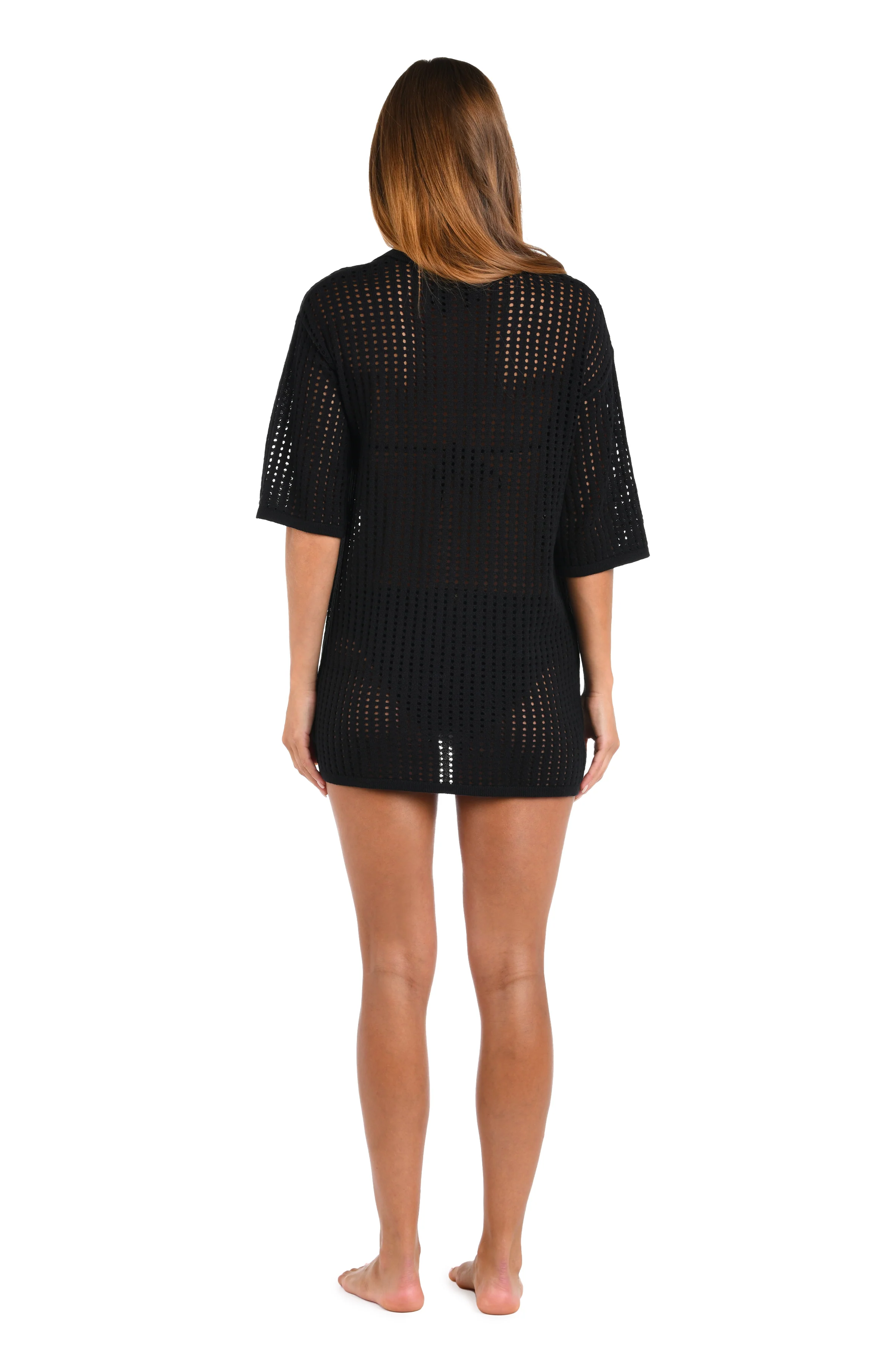 Sunshine 79 Resort Crochet Covers V-Neck Tunic - FINAL SALE