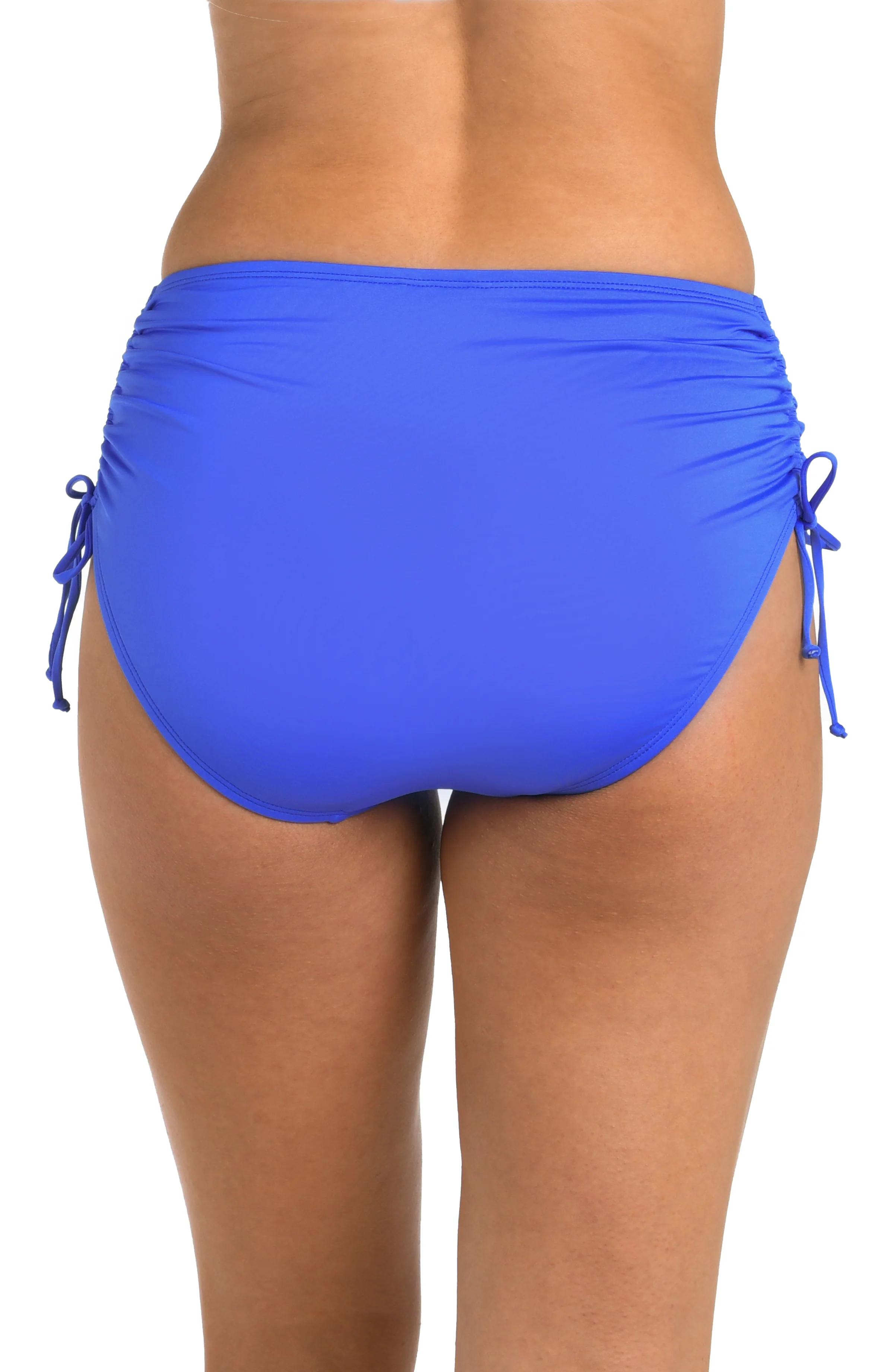 24th & Ocean Solid Mid Waist Side Tie Hipster Bottom