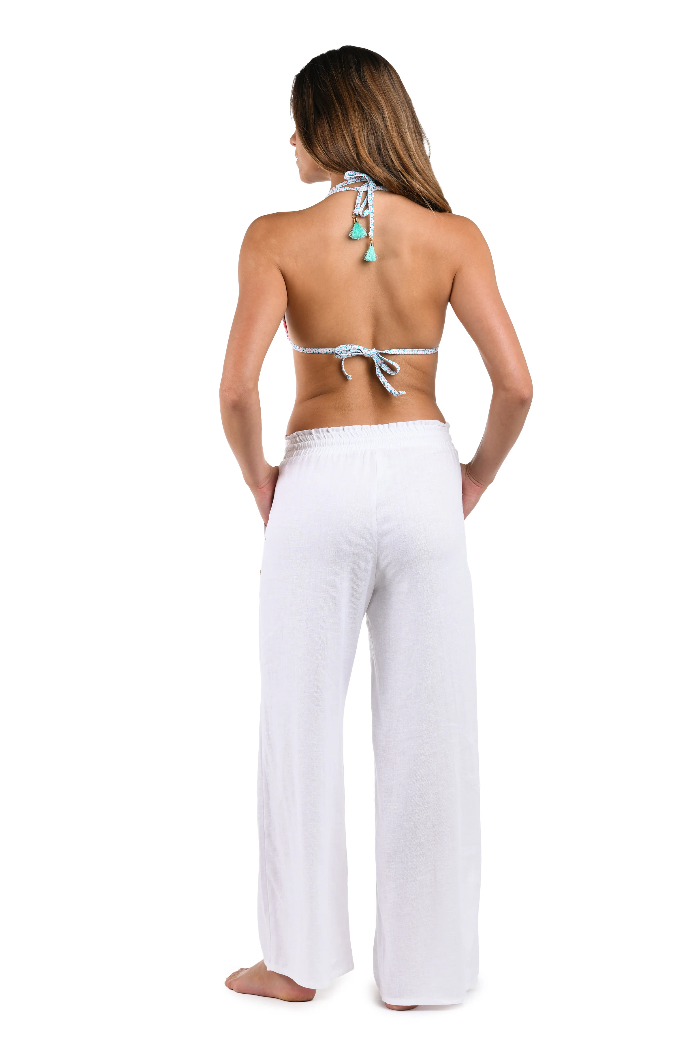 Delphine Coast Beach Pant Cover Up - White