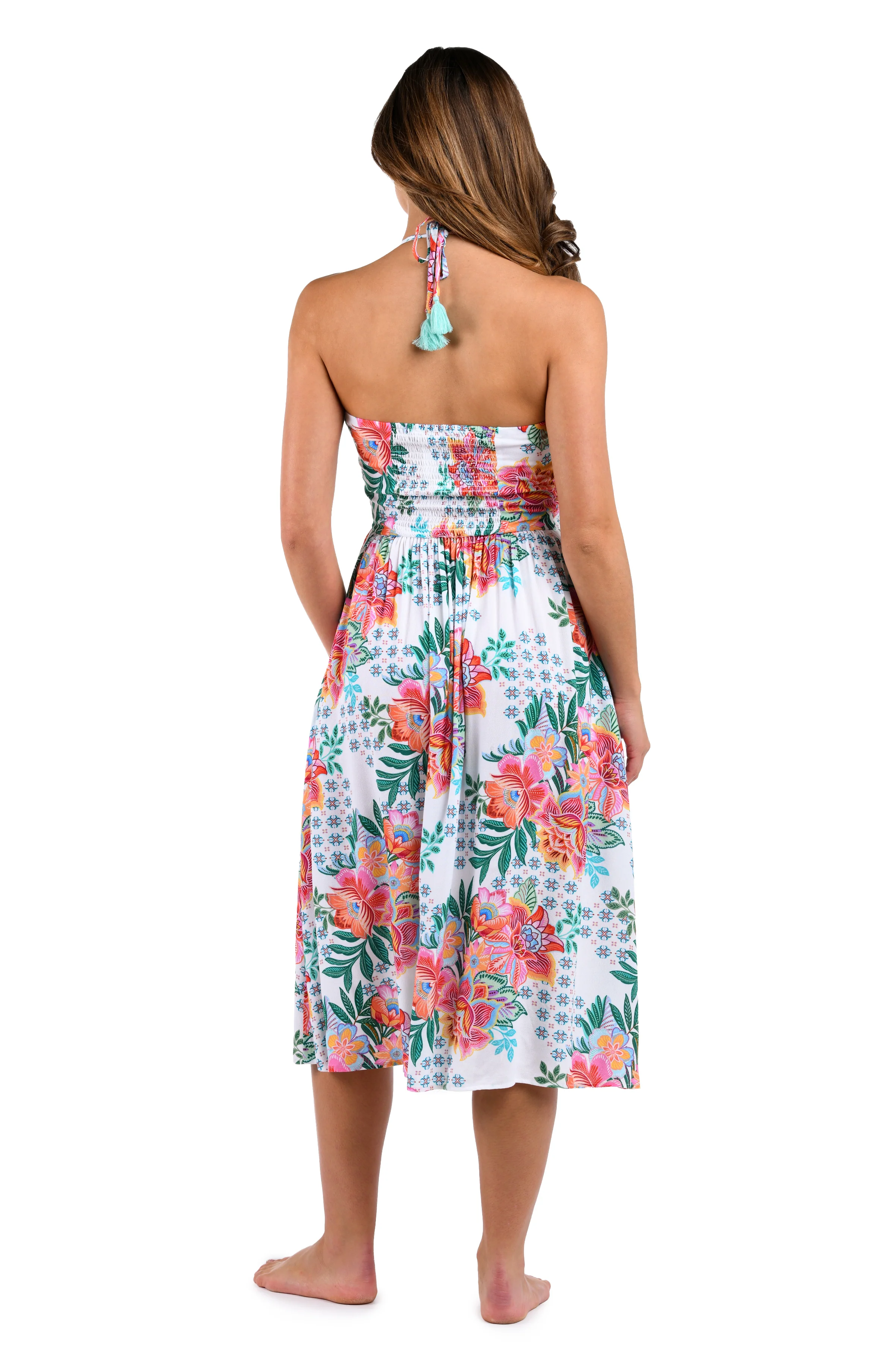 Riviera Resort Halter Midi Dress Cover Up - FINAL SALE