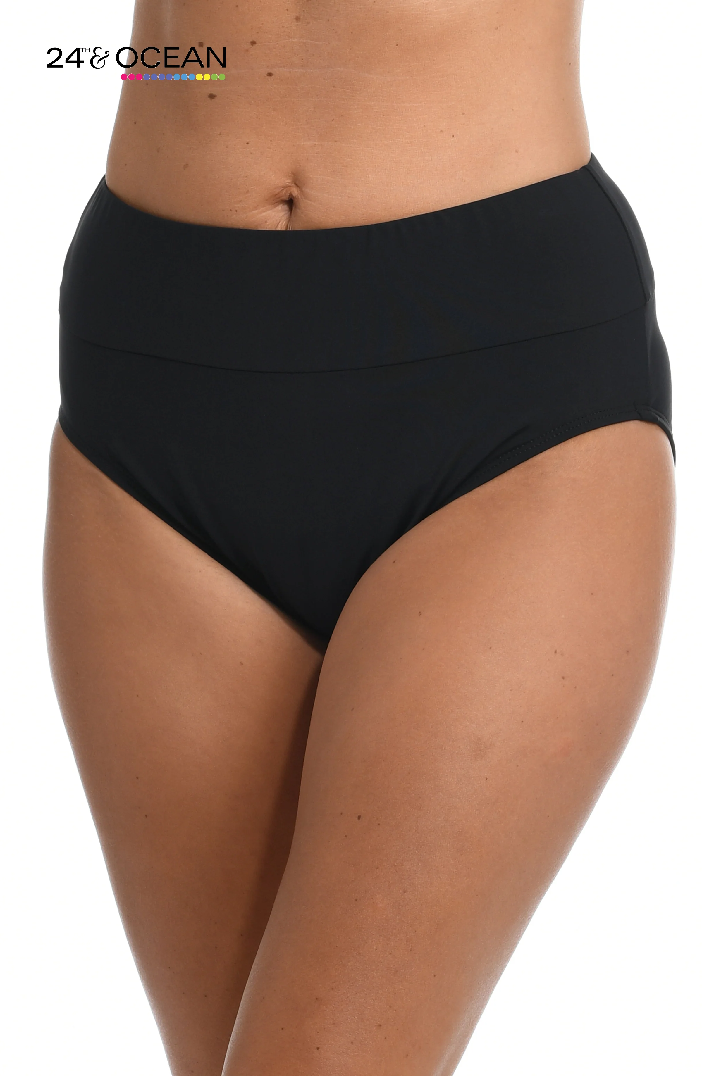 24th & Ocean Solids High Waist Bottom