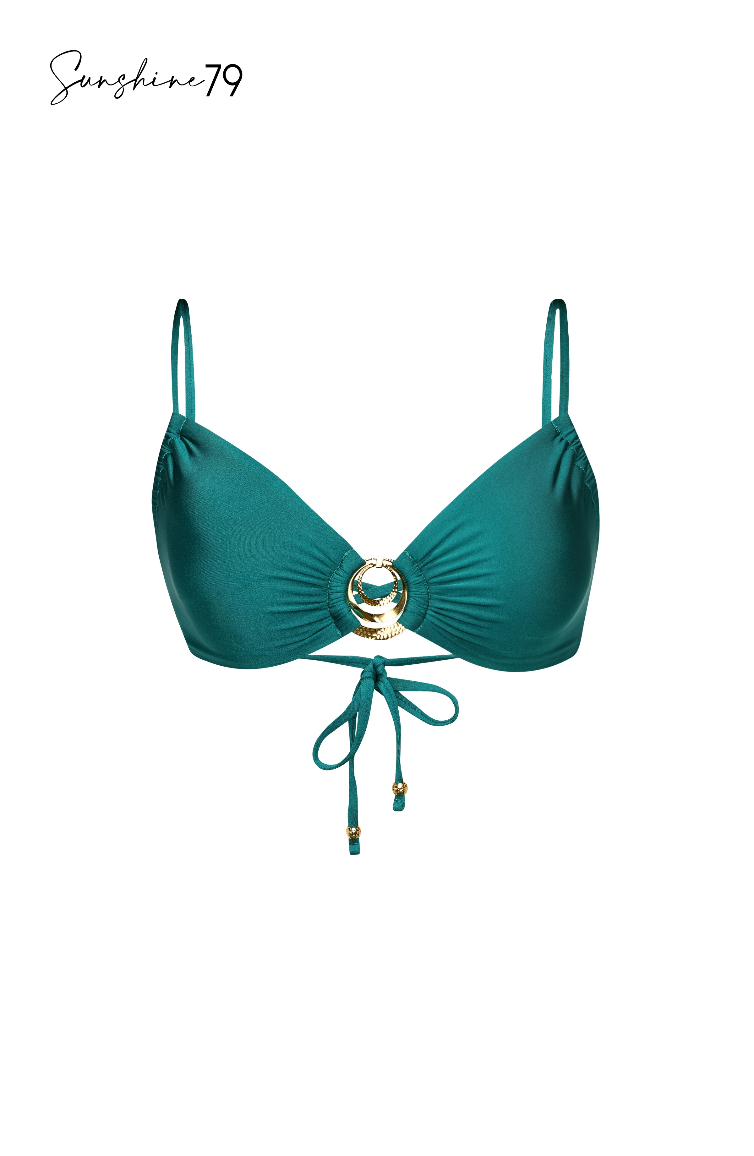 Sunshine 79 Sunshine Solids Sweetheart Bralette Top - Jade - FINAL SALE