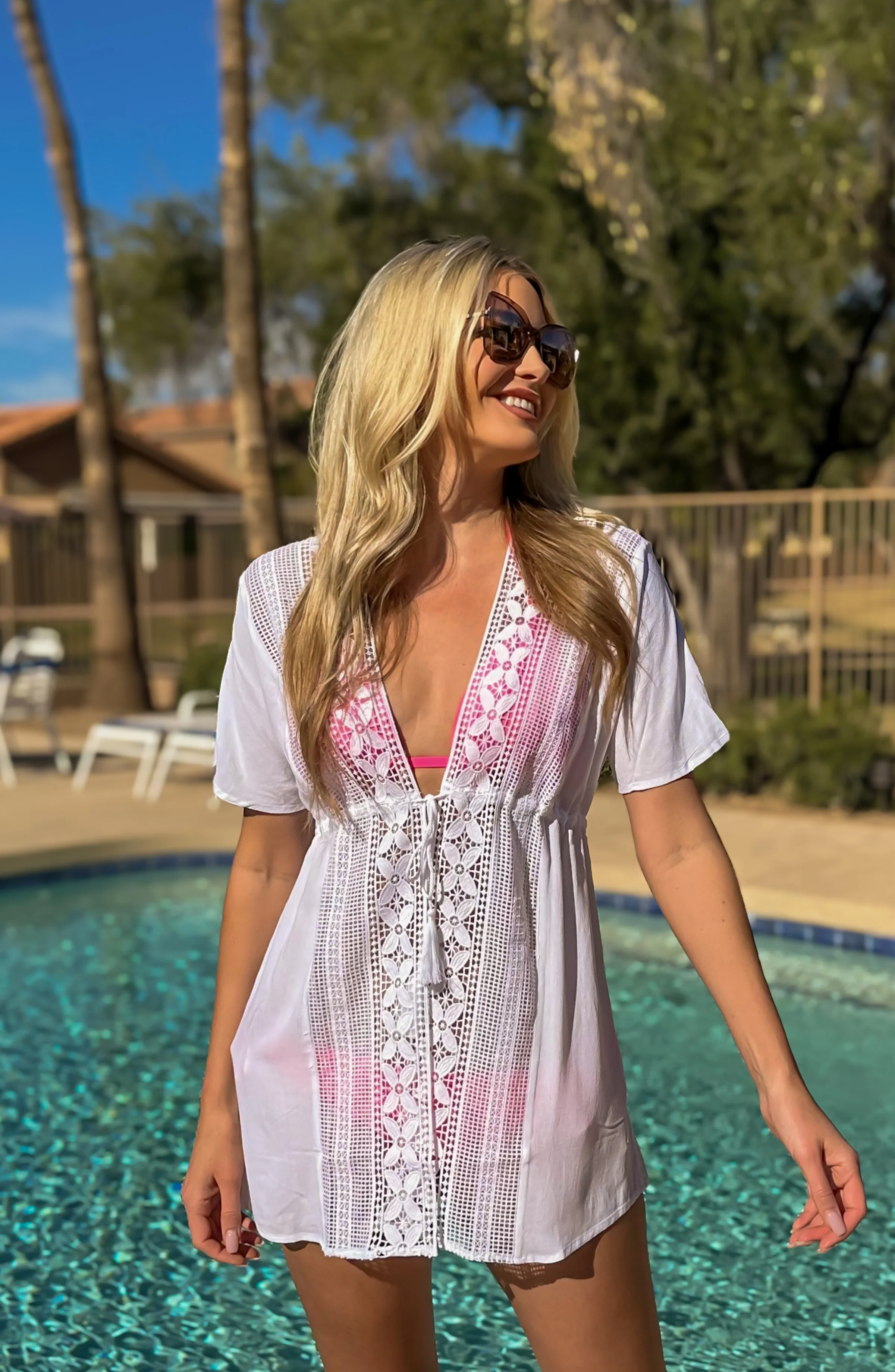 Coastal Covers Kimono - White - FINAL SALE