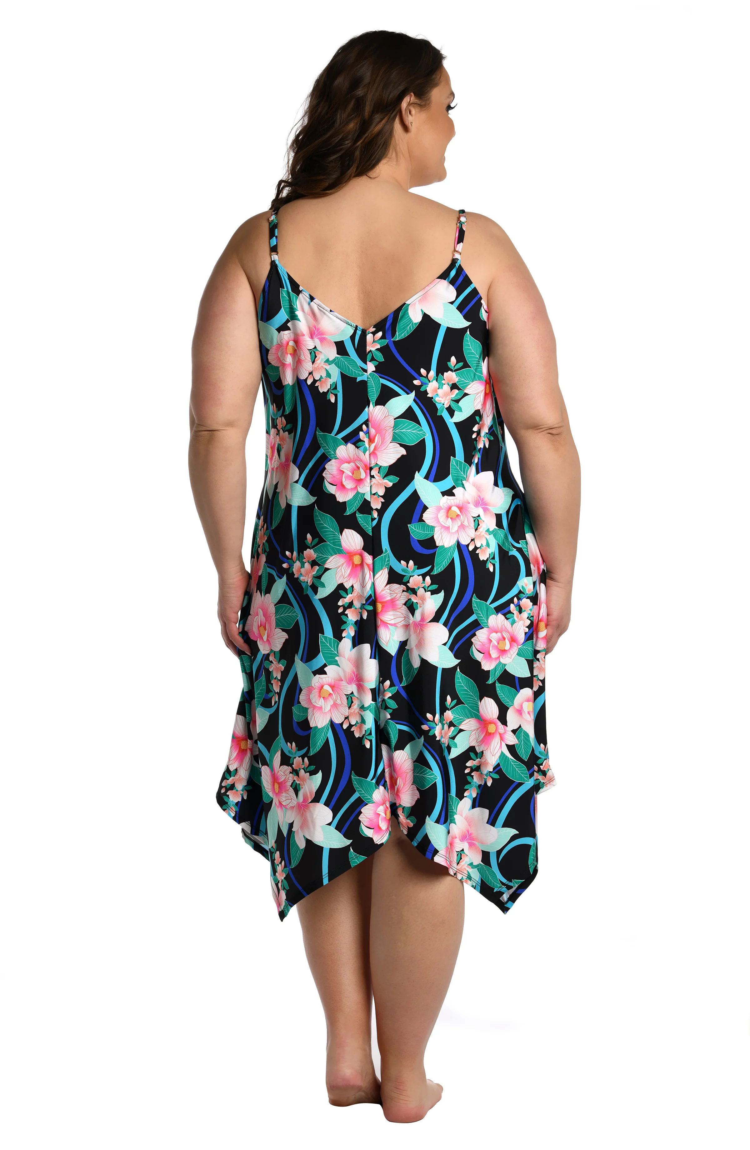 Nightfall Blooms Scarf Hem Dress - FINAL SALE