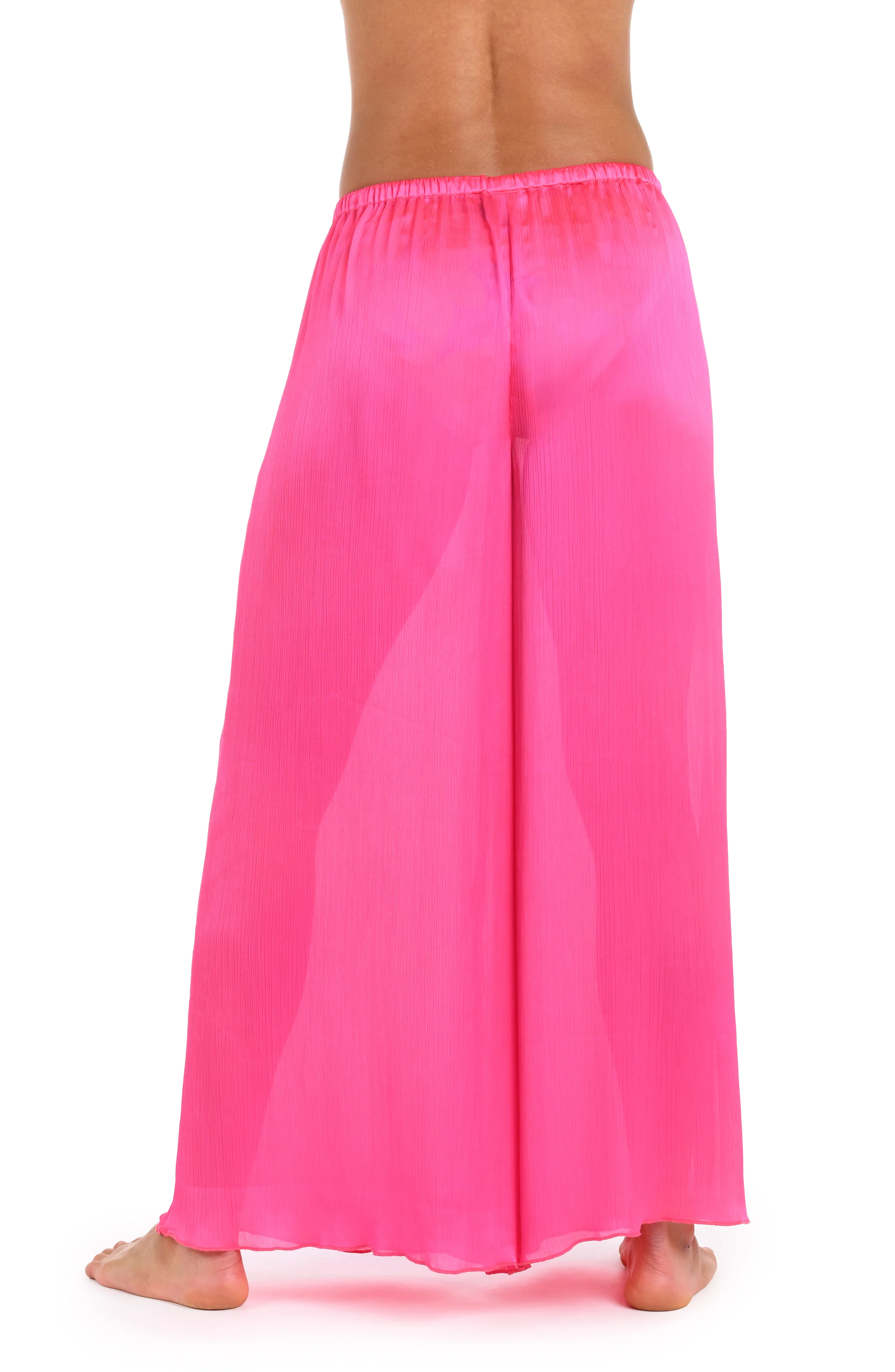Sunshine 79 Radiance Crinkle Beach Pant - Bright Pink