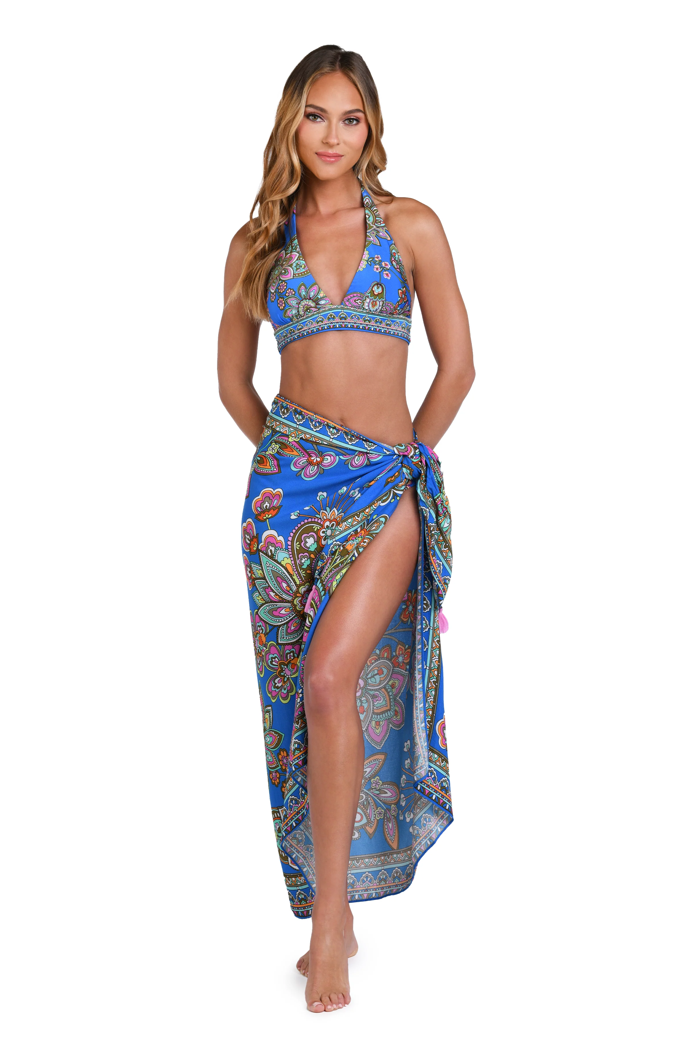 Sunshine 79 Beatnik Blossoms Pareo Wrap - FINAL SALE