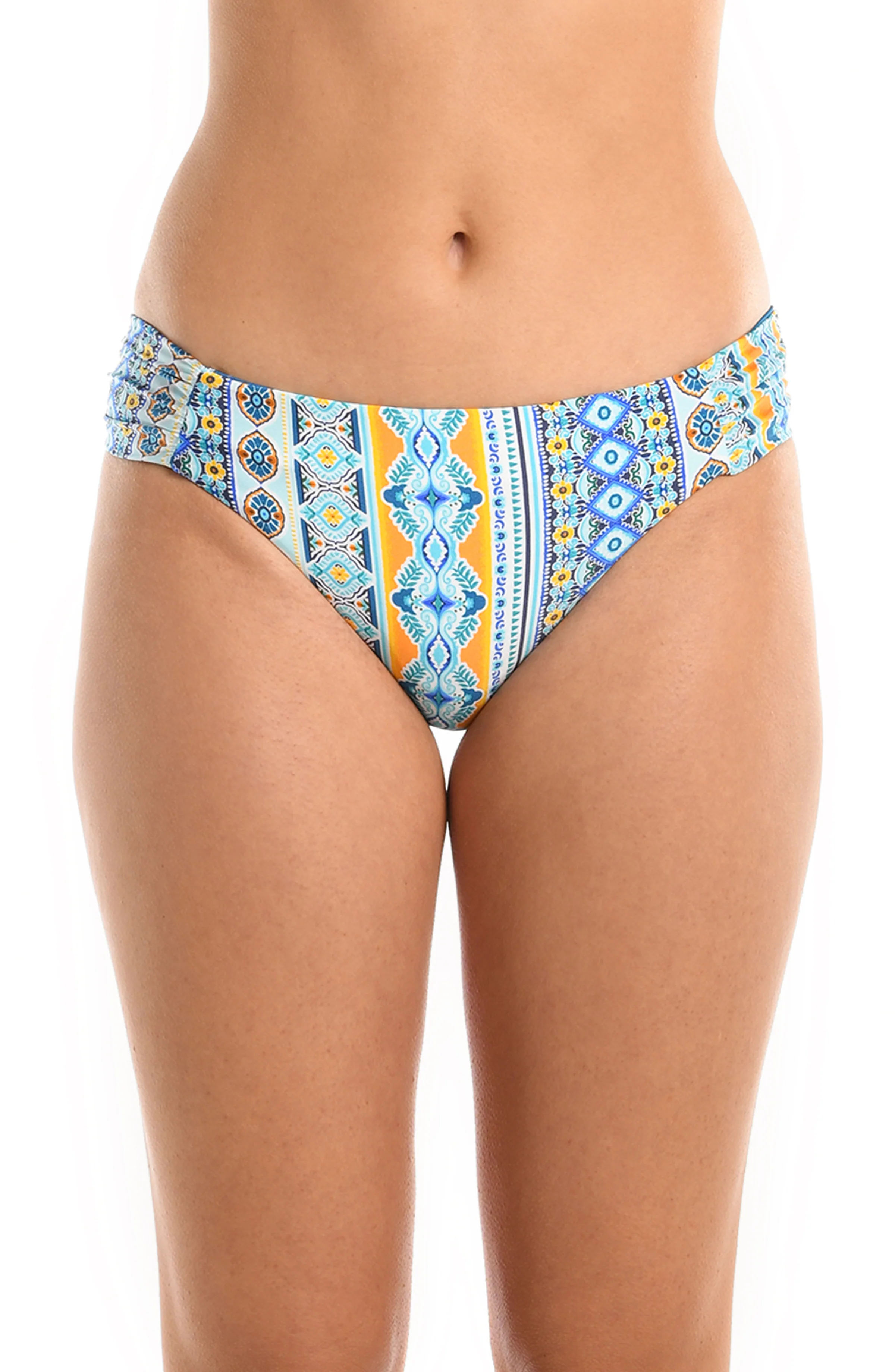 Scarf City Side Reversible Shirred Hipster Bottom - FINAL SALE