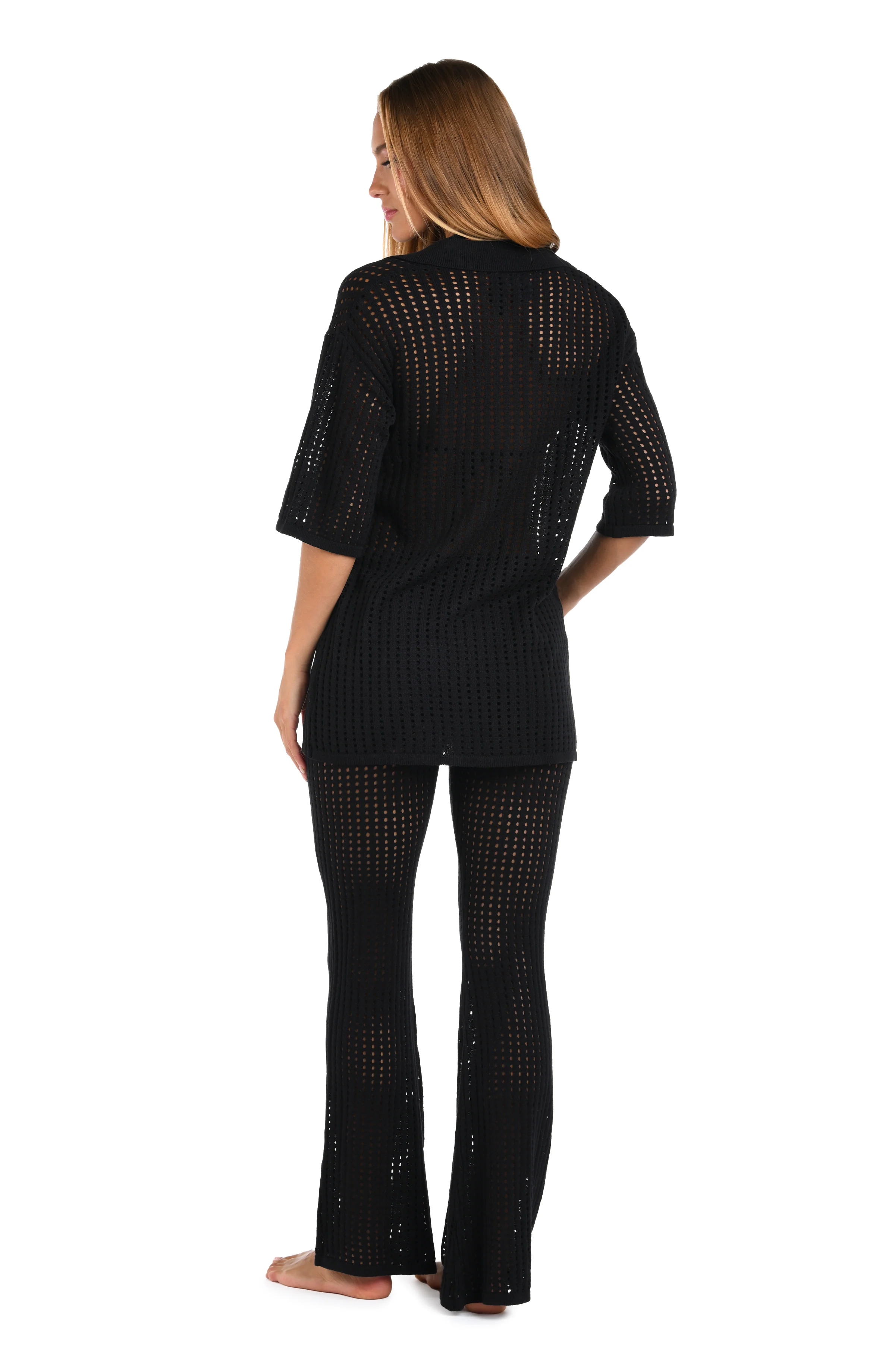 Sunshine 79 Resort Crochet Covers V-Neck Tunic - FINAL SALE