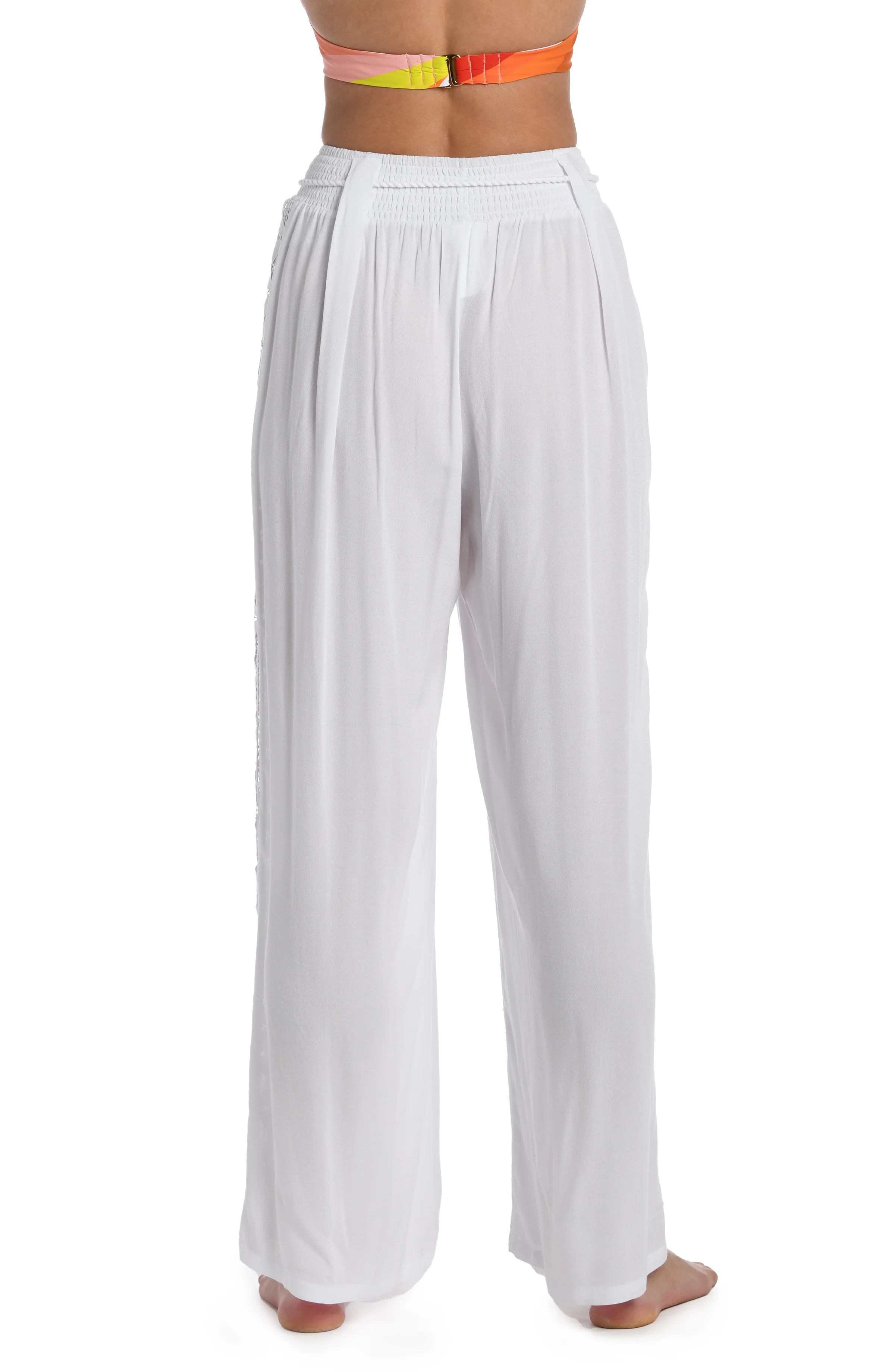Coastal Covers Palazzo Pant - White - FINAL SALE
