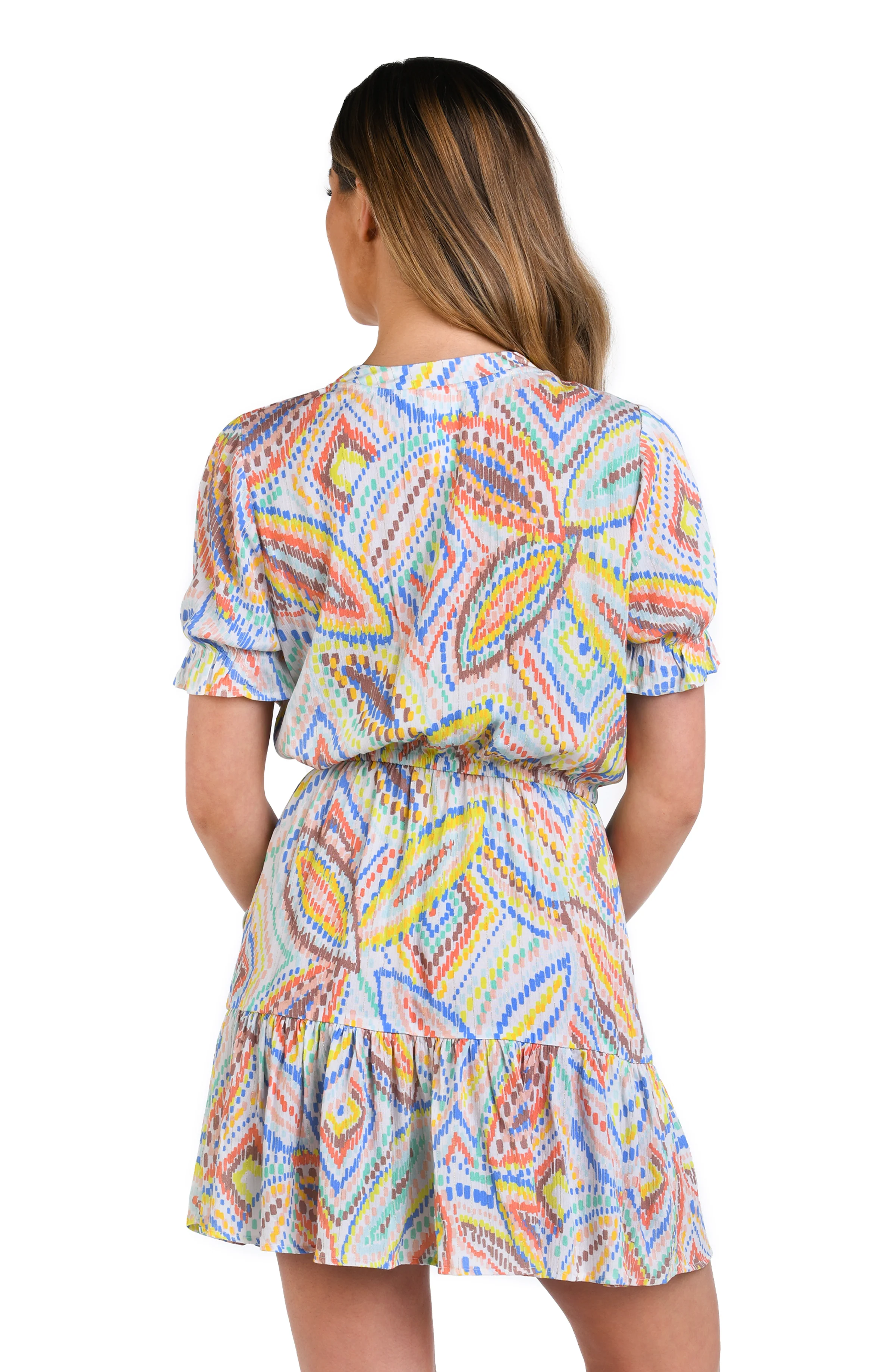 Sunbaked Jewels V-Neck Cover Up Dress - FINAL SALE