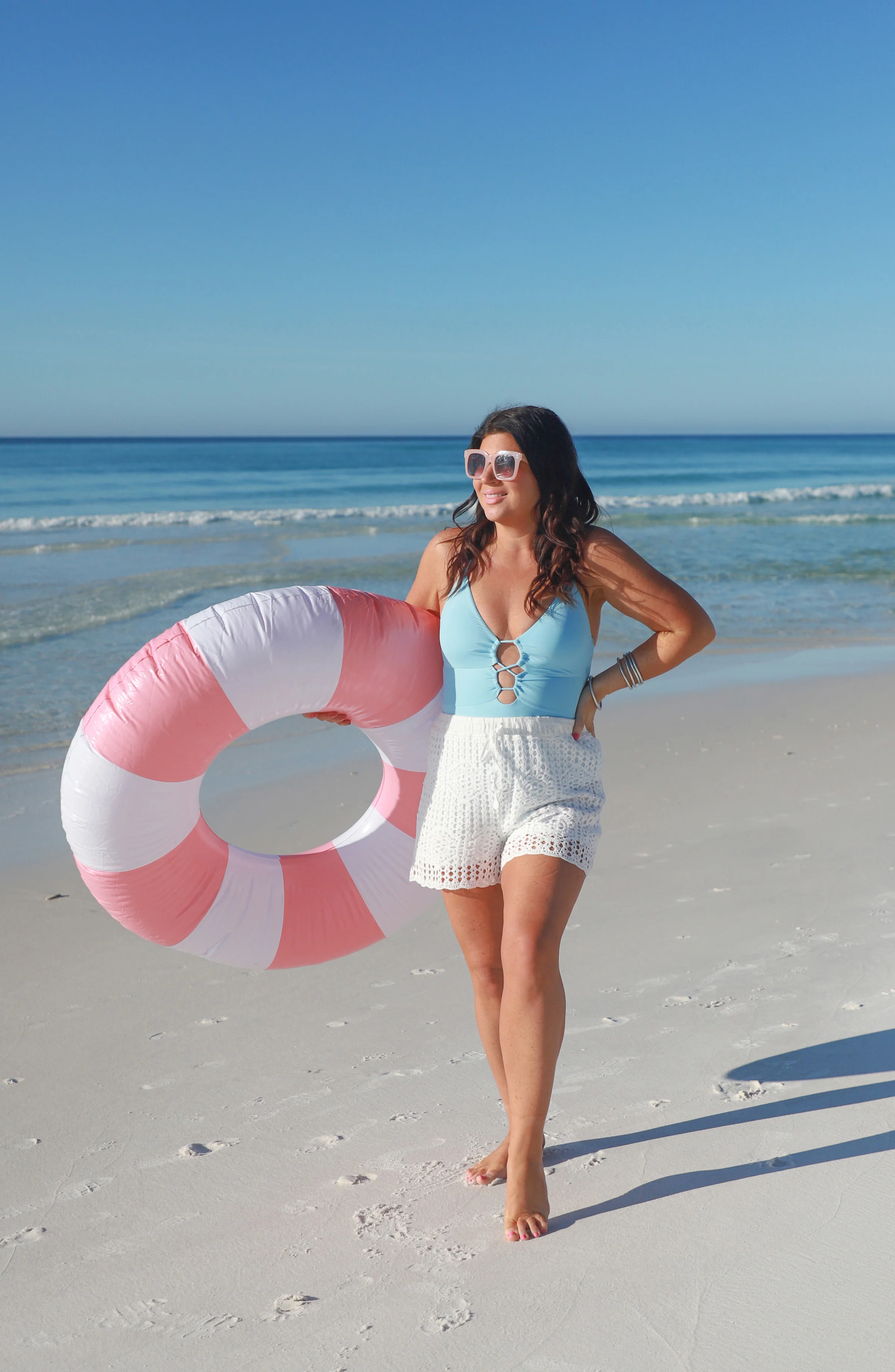 Waverly Covers Crochet Beach Shorts - Ivory