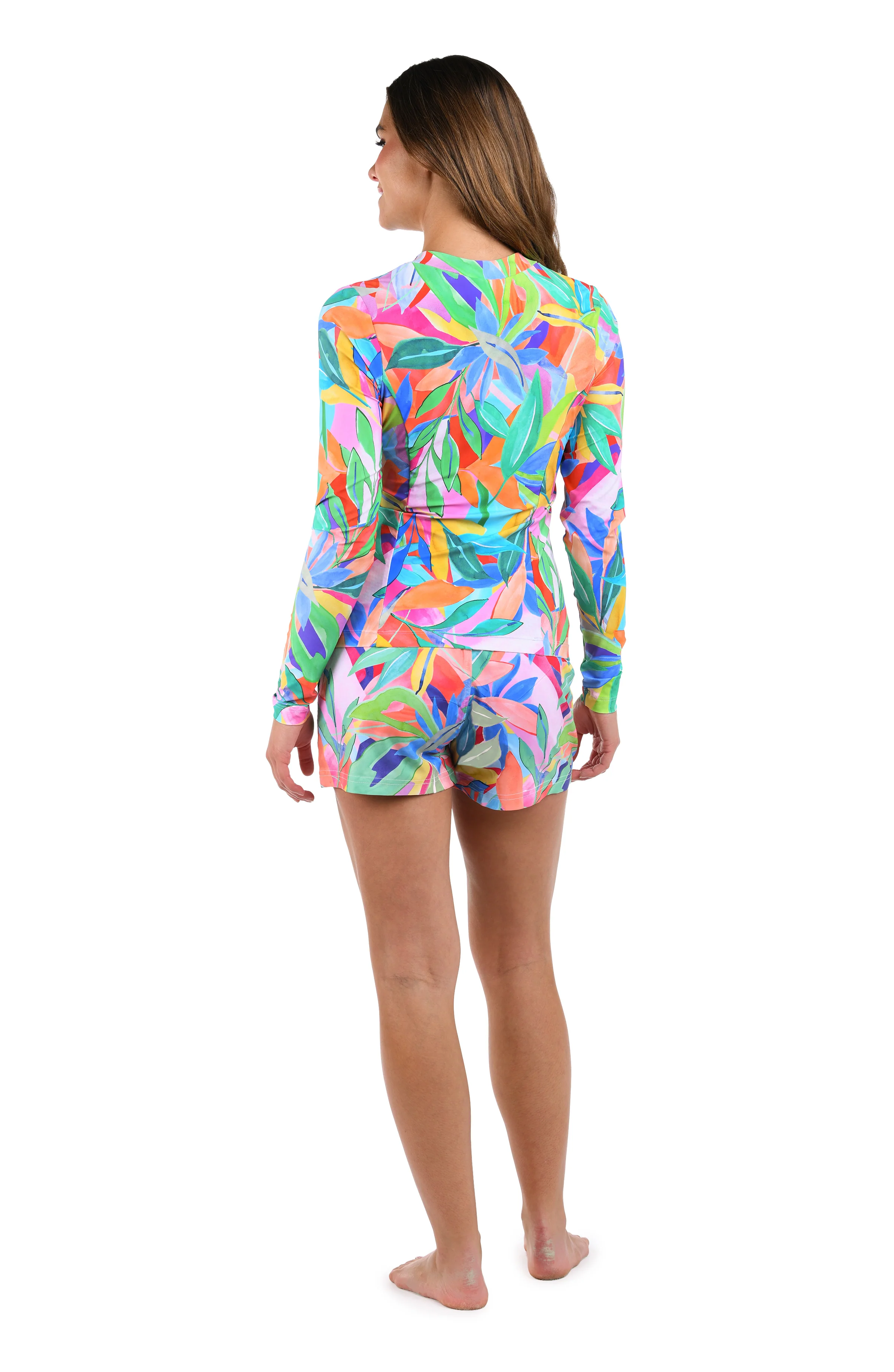 Tropi-flage Half Zip Rashguard - FINAL SALE