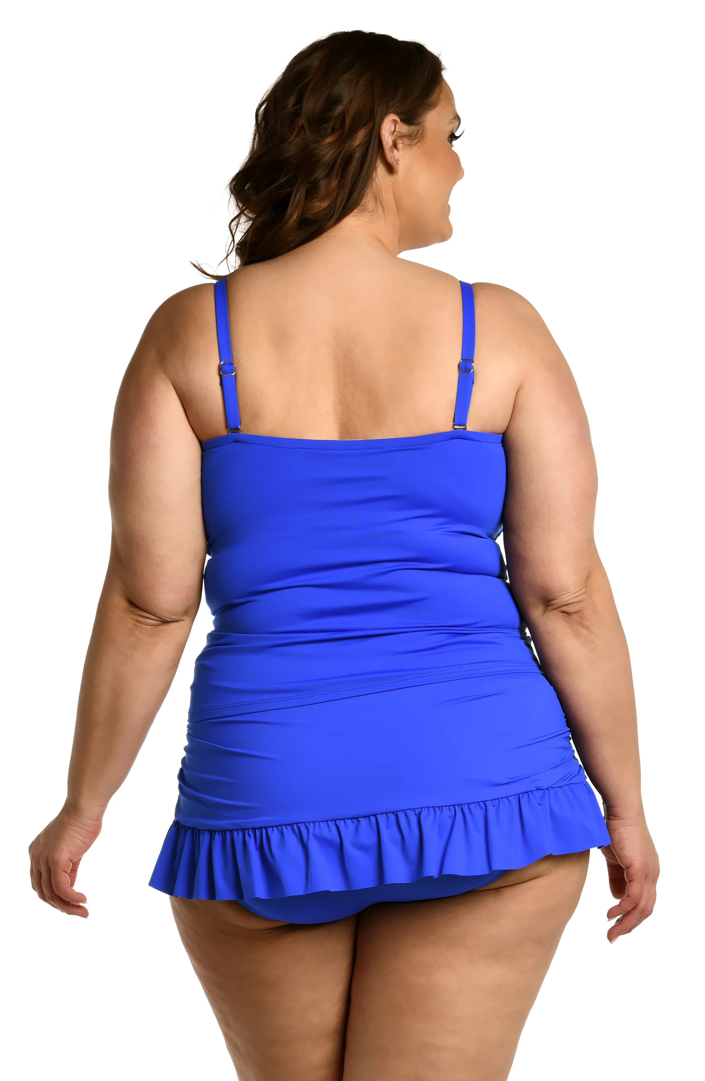 Island Goddess Bandeau Tankini Top - Sapphire (Final Sale)