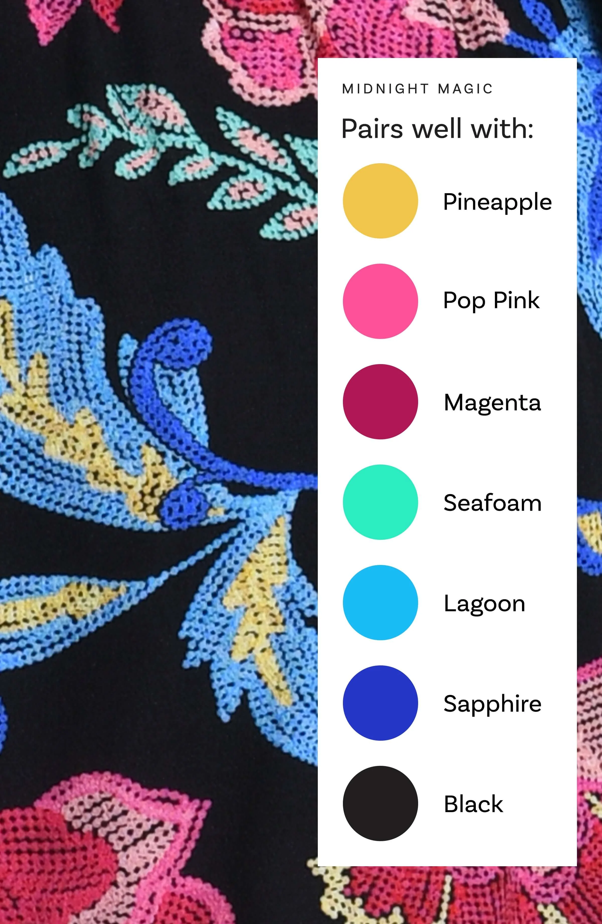 Midnight Magic V-Neck Caftan Cover Up - FINAL SALE