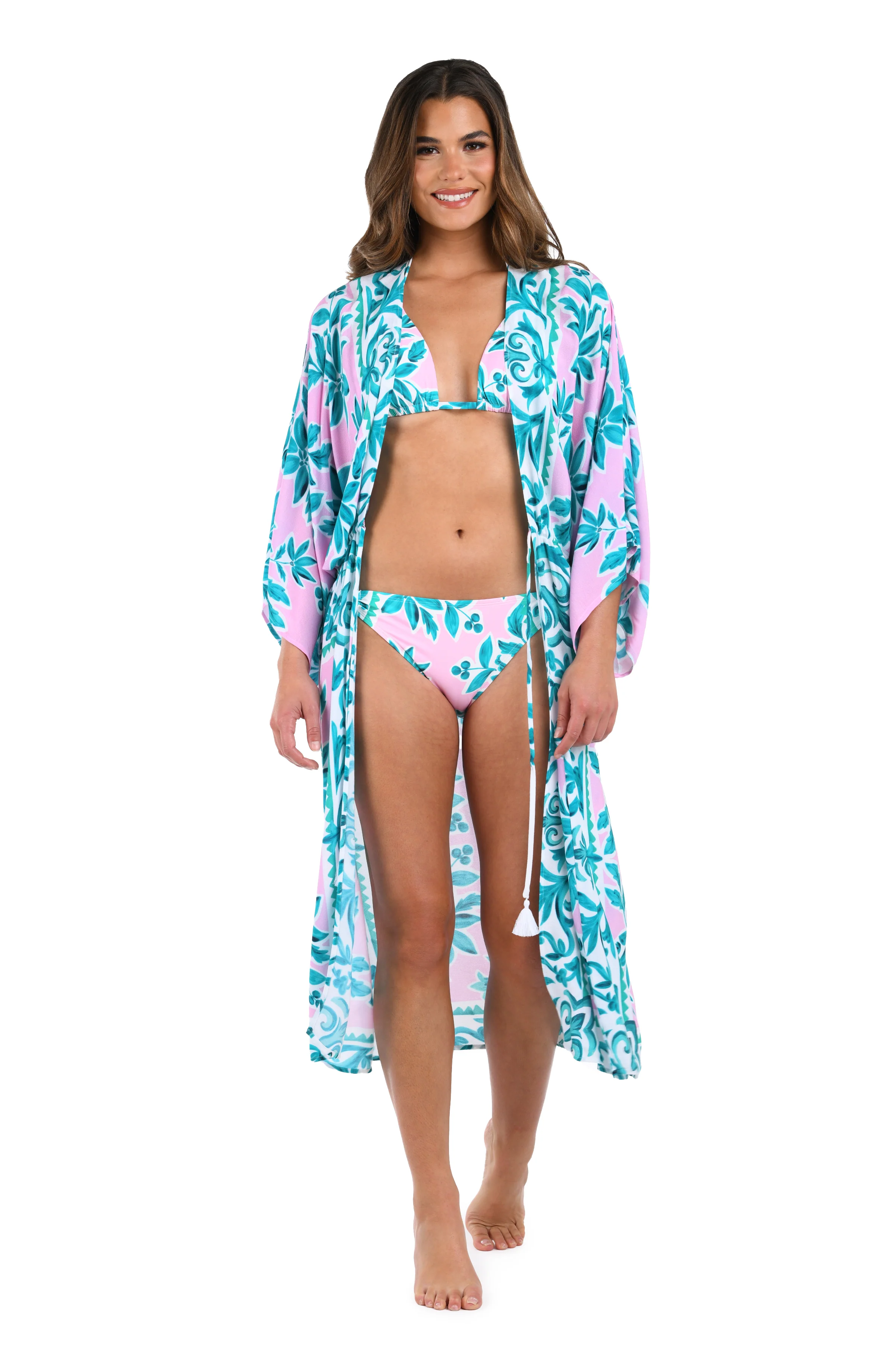 Opulent Palm Kimono - FINAL SALE